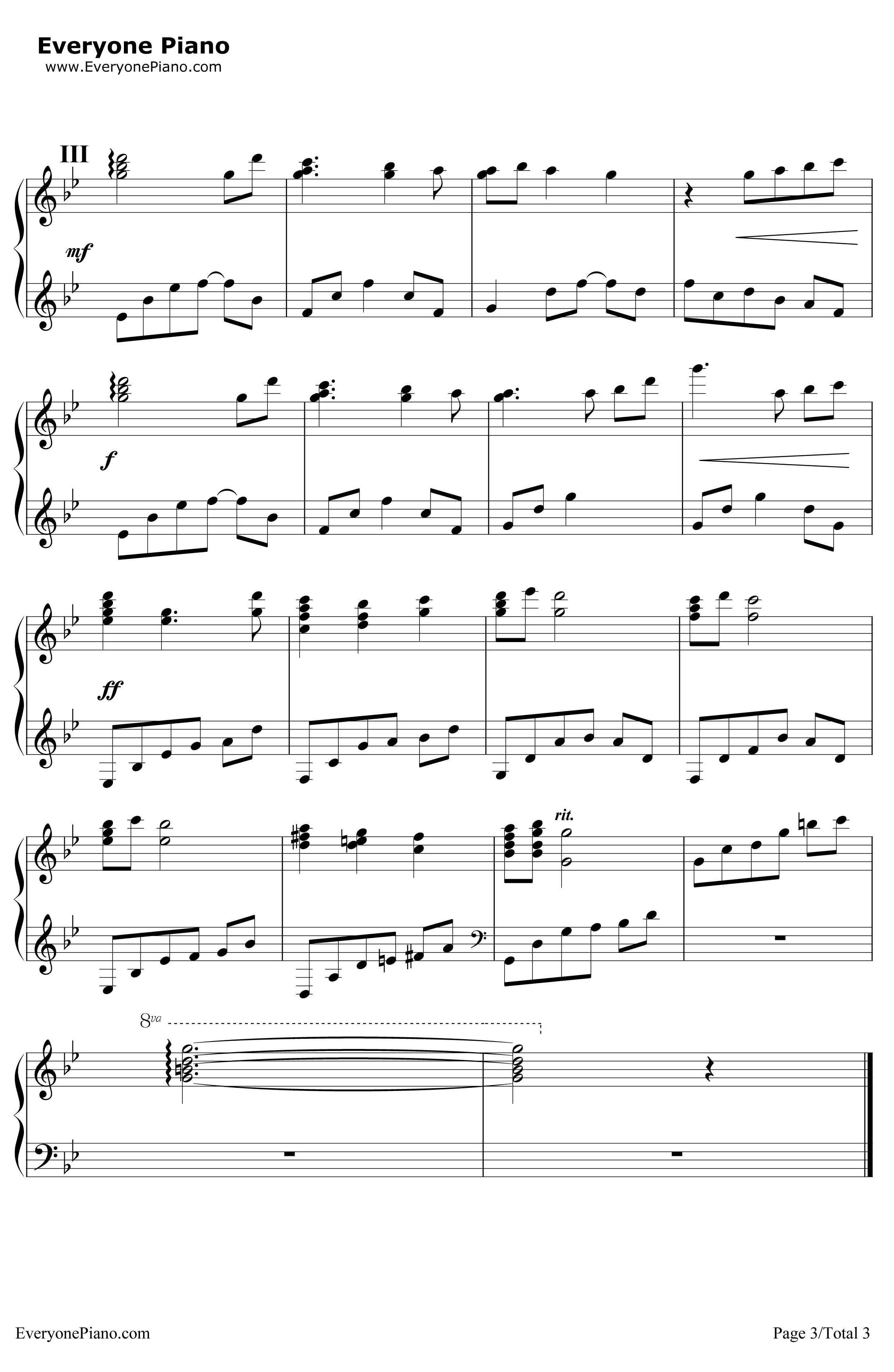 营业的主题（営業のテーマ）钢琴谱-魔法少女小圆BGM3