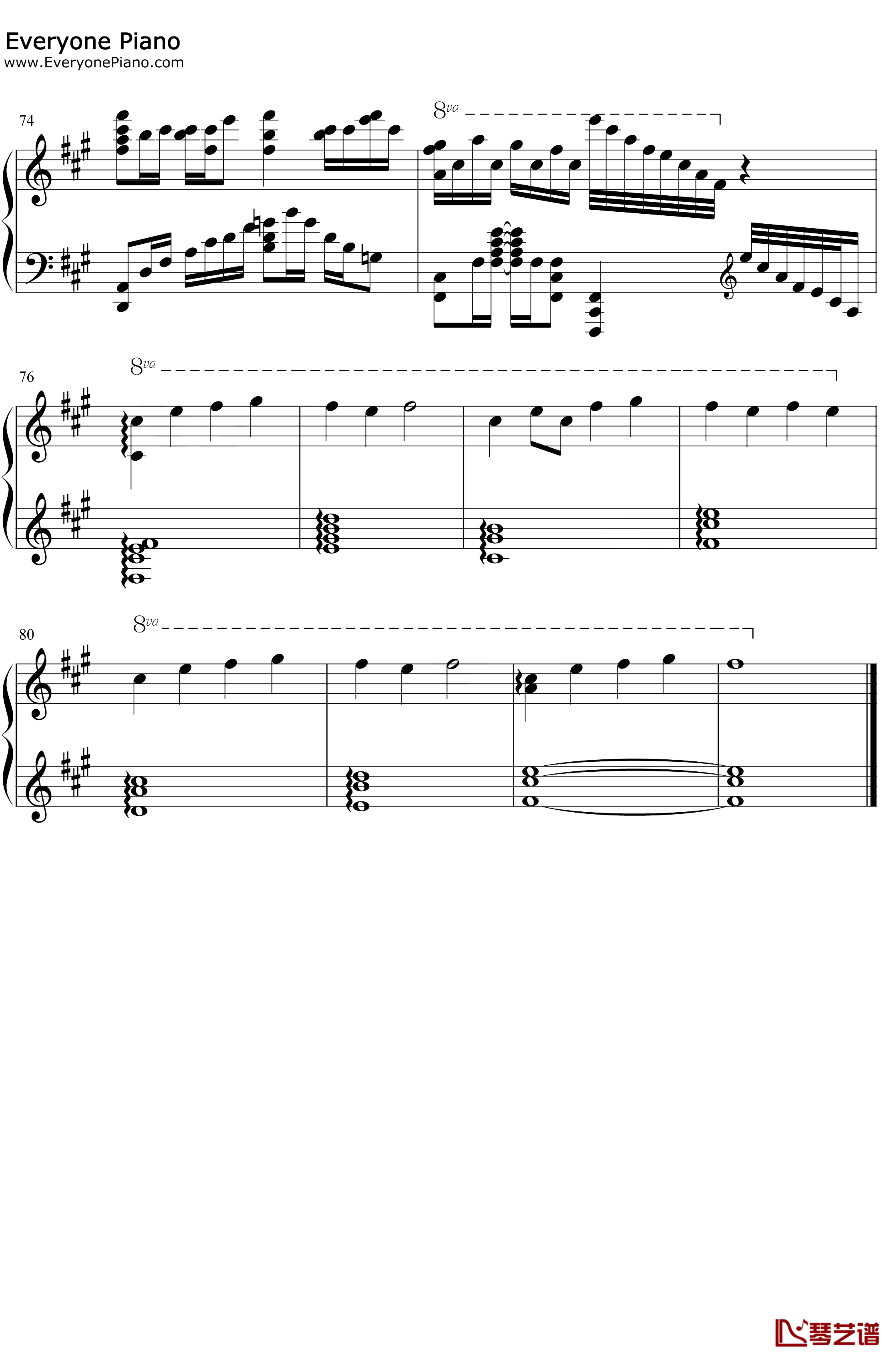 Letter钢琴谱-iris7