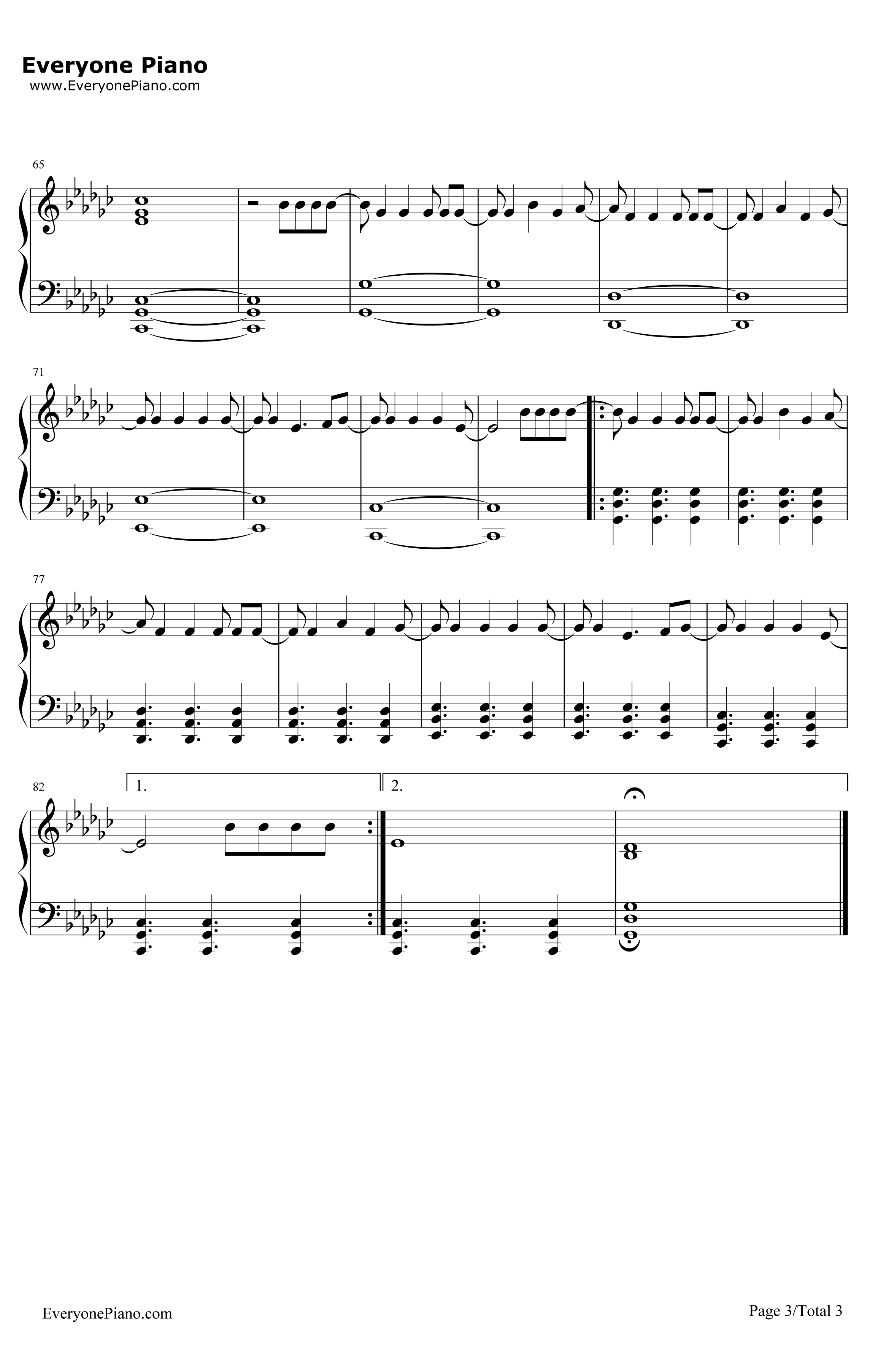 HeartbeatSong钢琴谱-KellyClarkson3