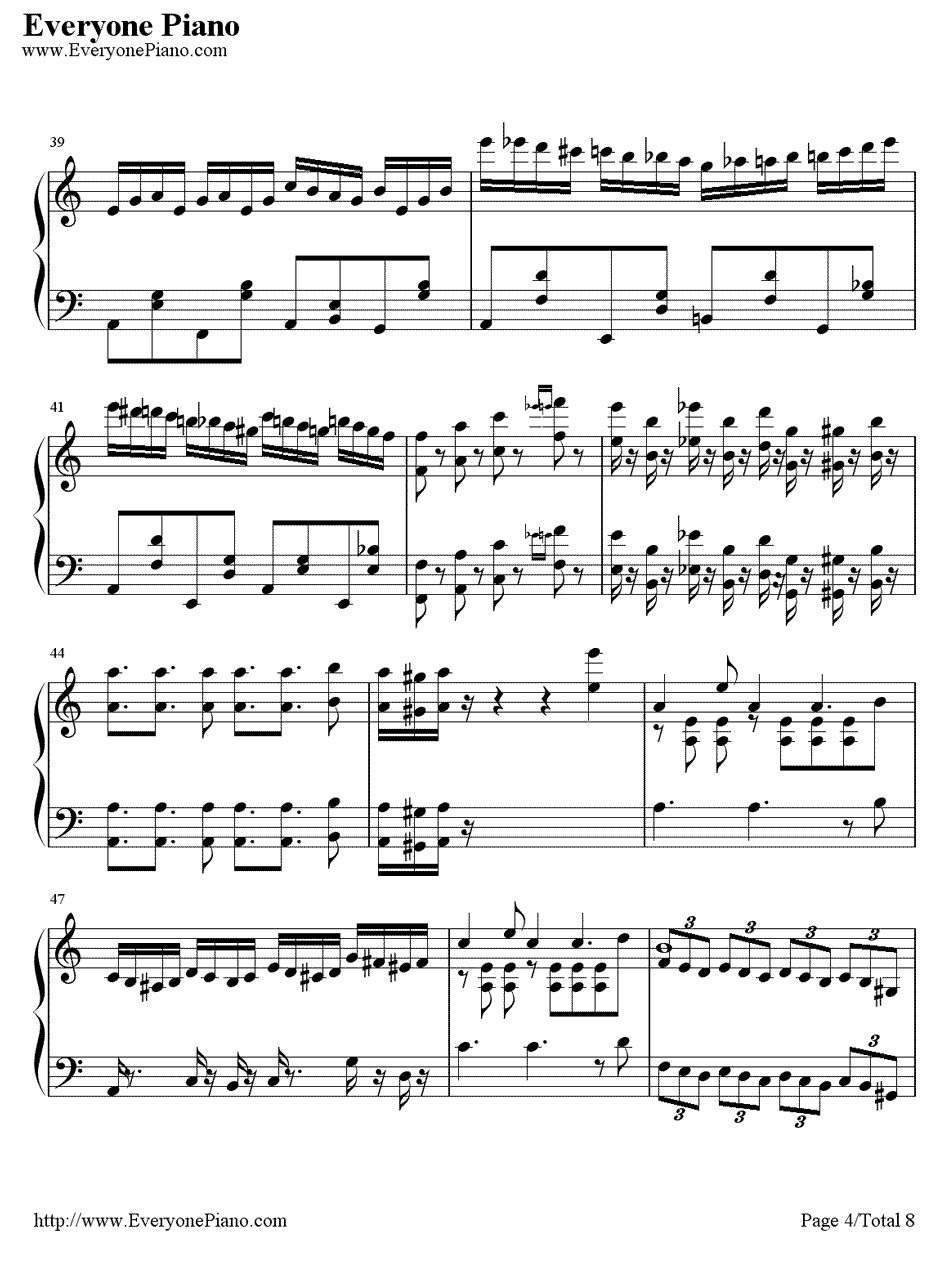 幽灵盛典2钢琴谱-Brandy-劲乐团的主题曲4