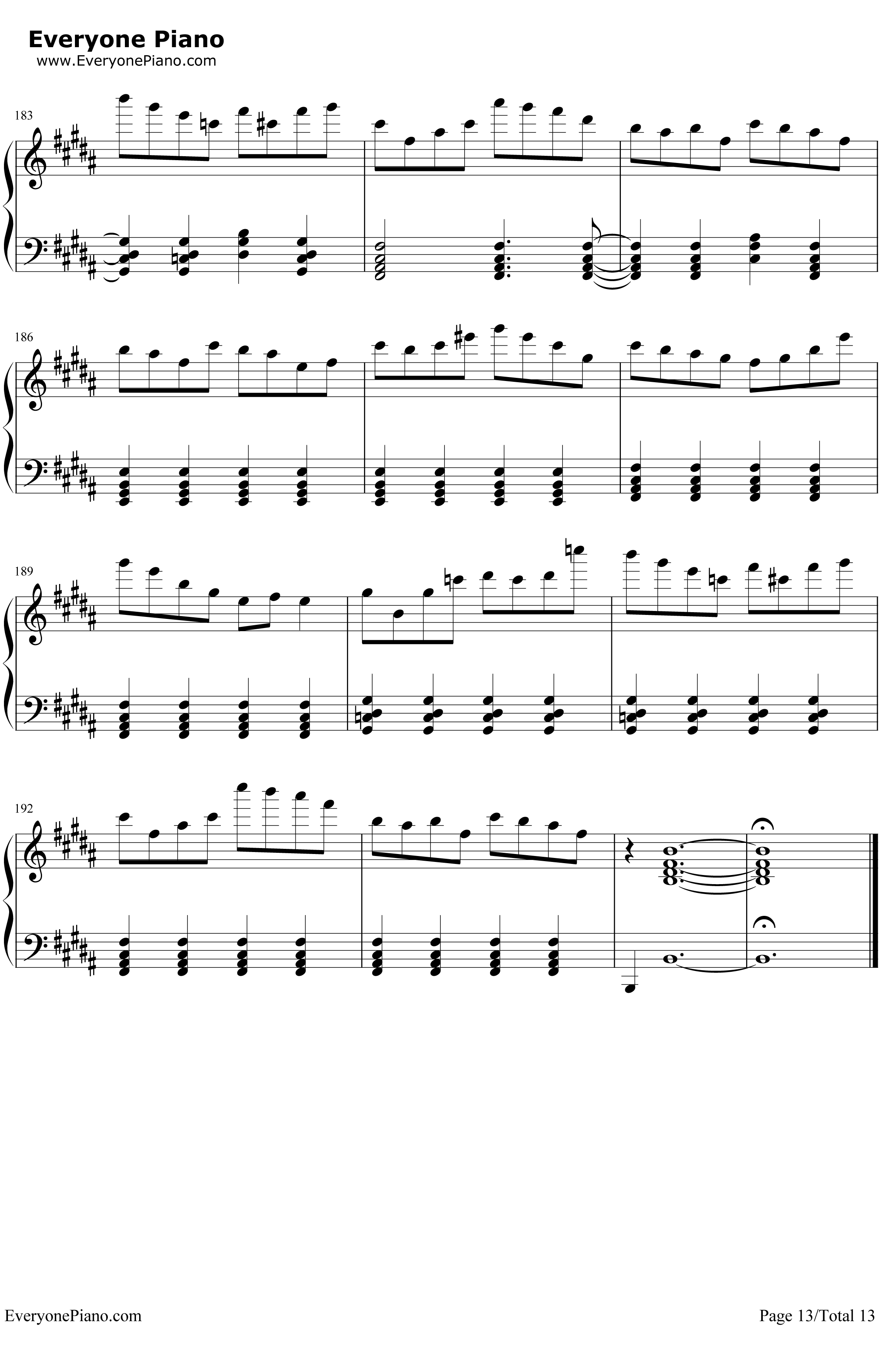 初音未来的消失钢琴谱-cosMo暴走P触手猴-初音ミクの消失-触手猴版本13