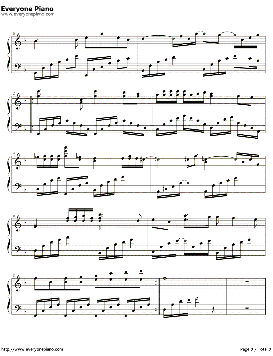 请不要爱我钢琴曲简易版钢琴谱-梁汉文2