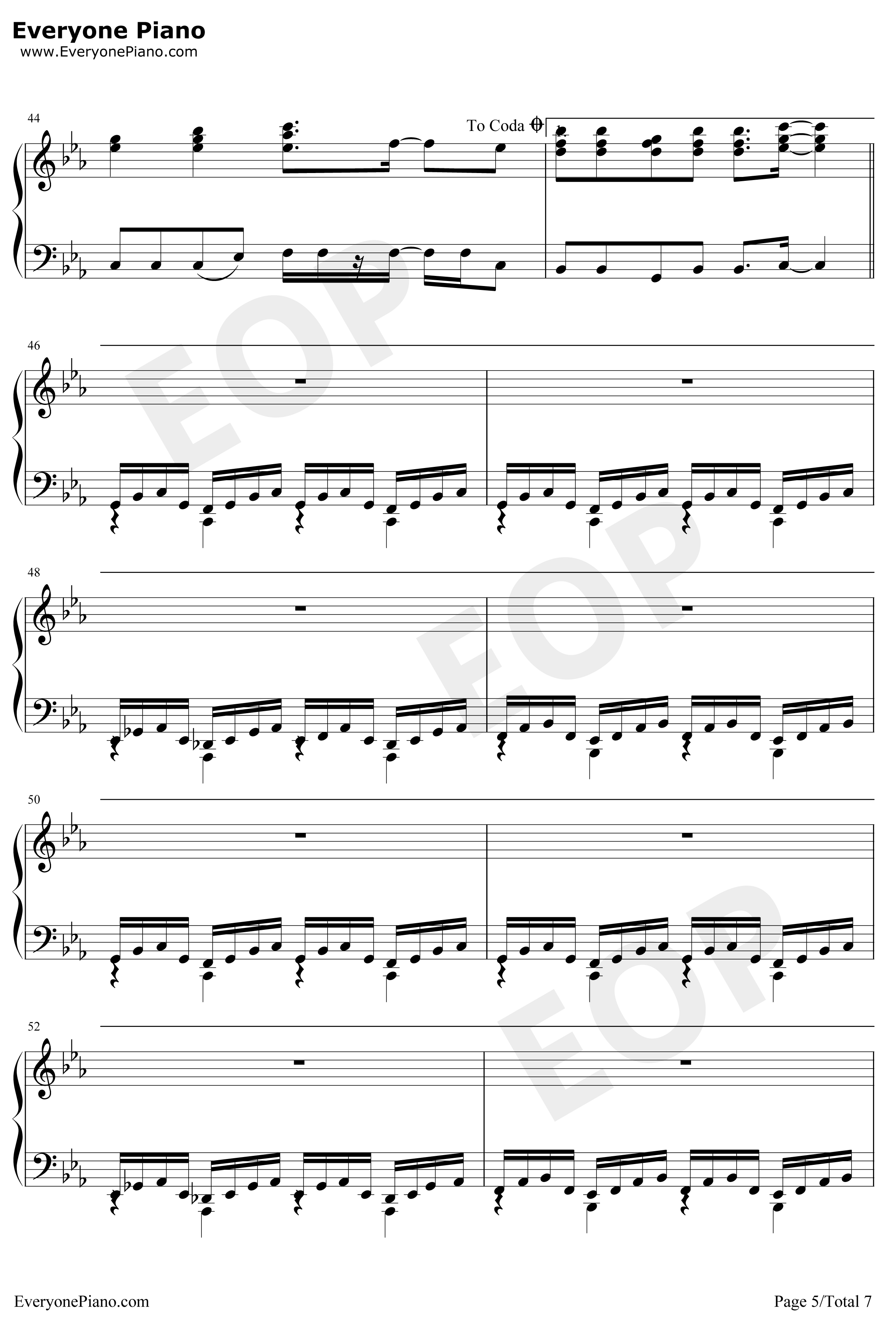 残酷天使的行动纲领钢琴谱-高桥洋子-新世纪福音战士主题曲5
