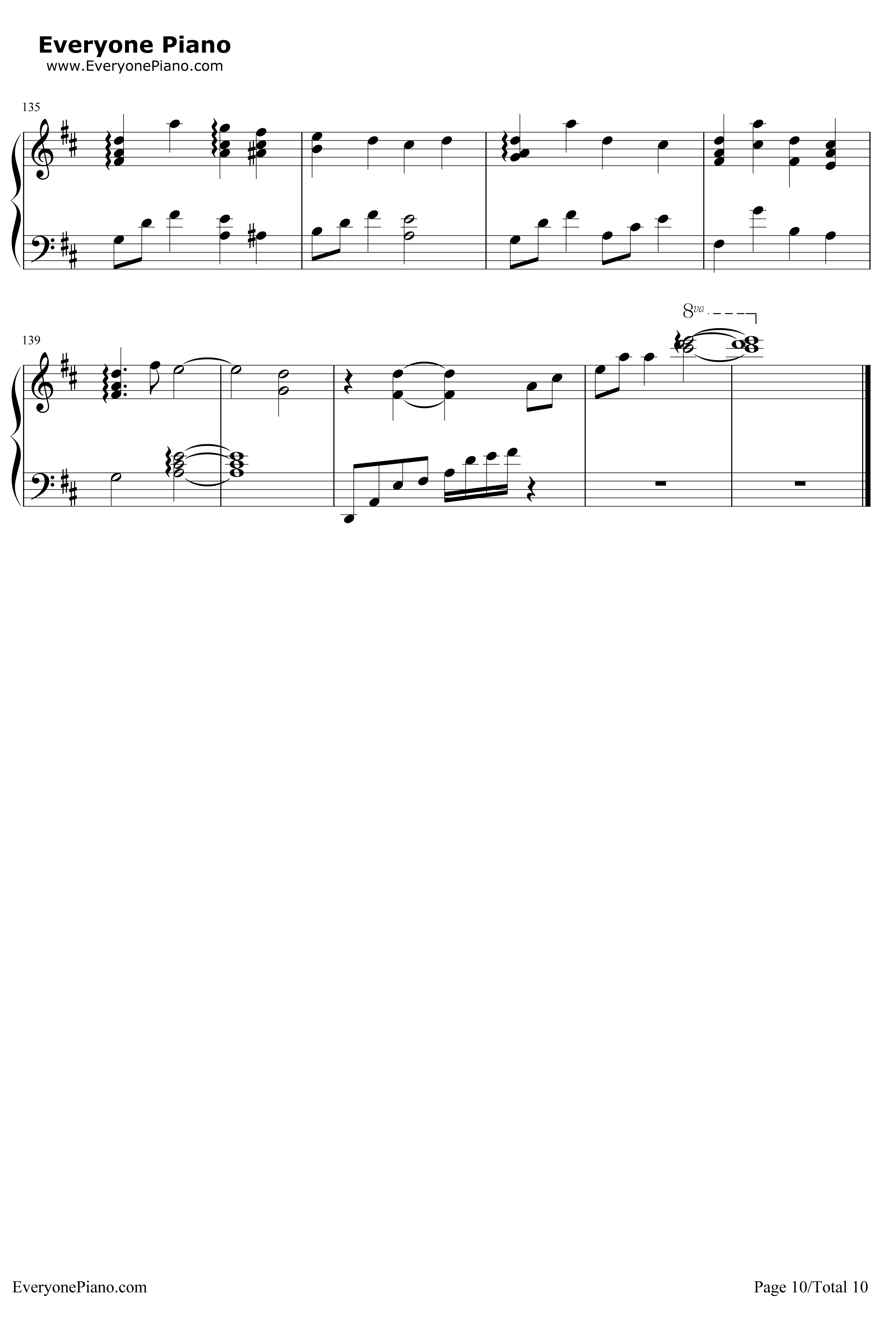 Pianissimo钢琴谱-初音ミク10