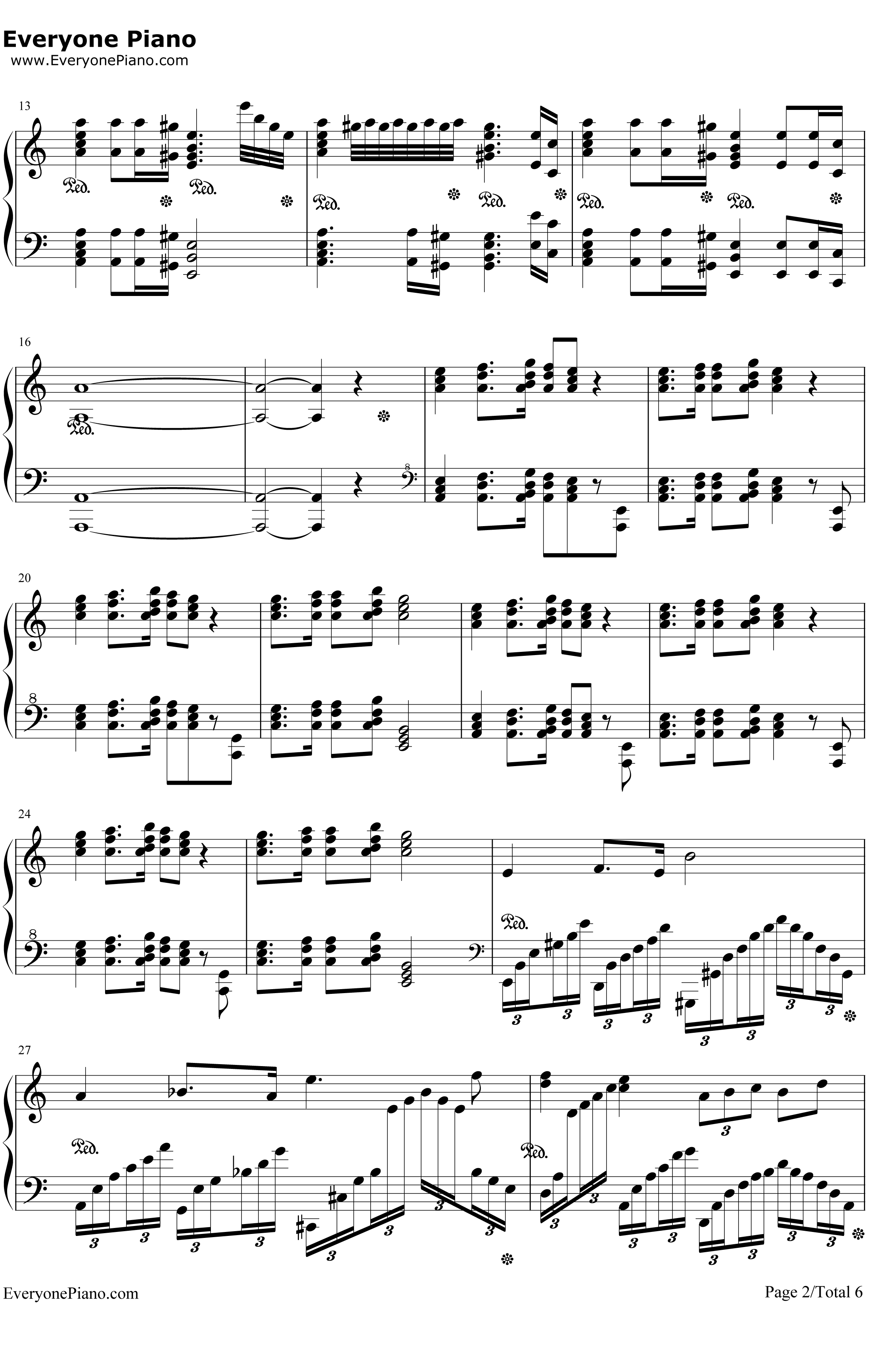 葛里格钢琴协奏曲钢琴谱-马克西姆2