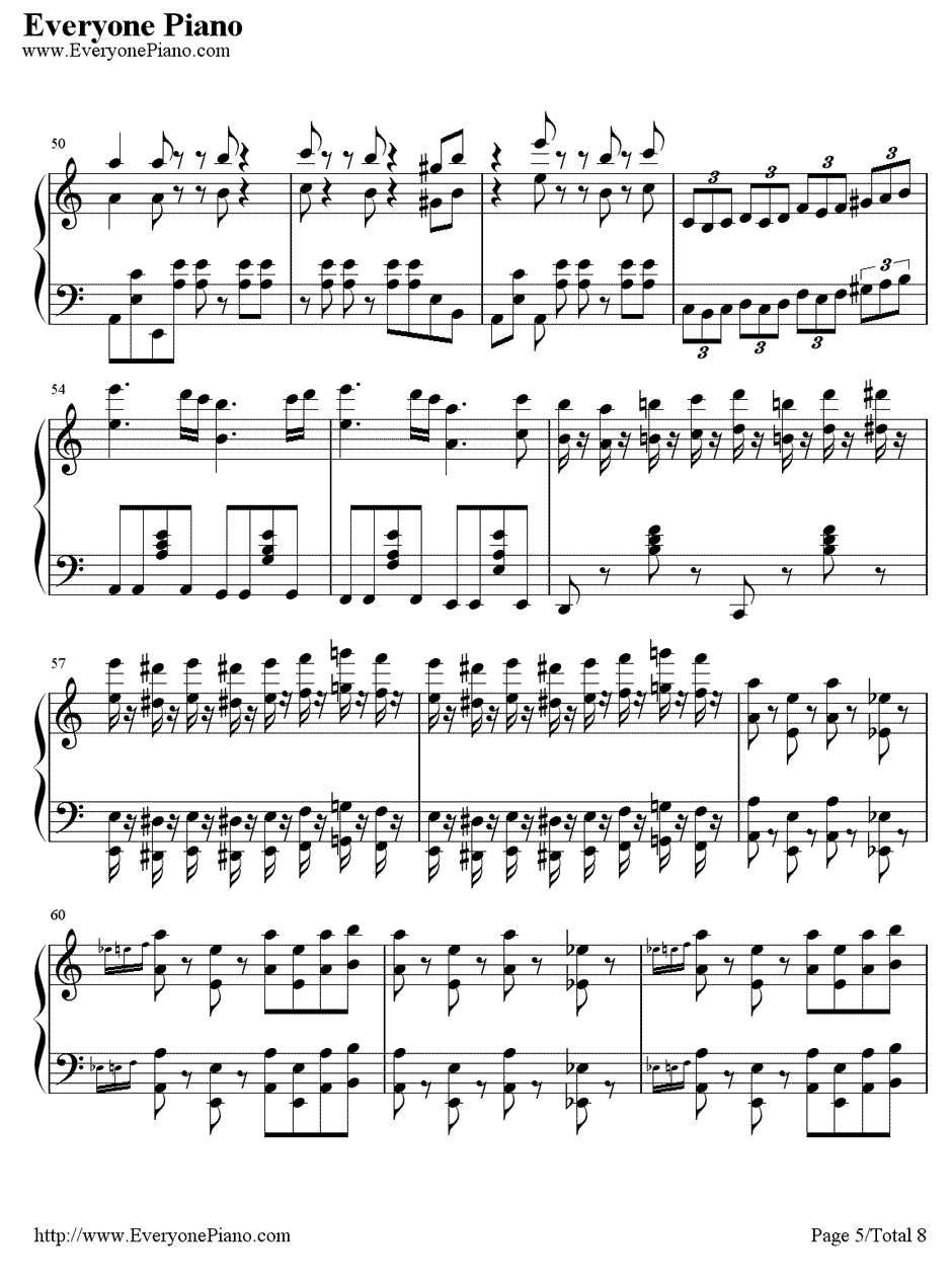 幽灵盛典2钢琴谱-Brandy-劲乐团的主题曲5