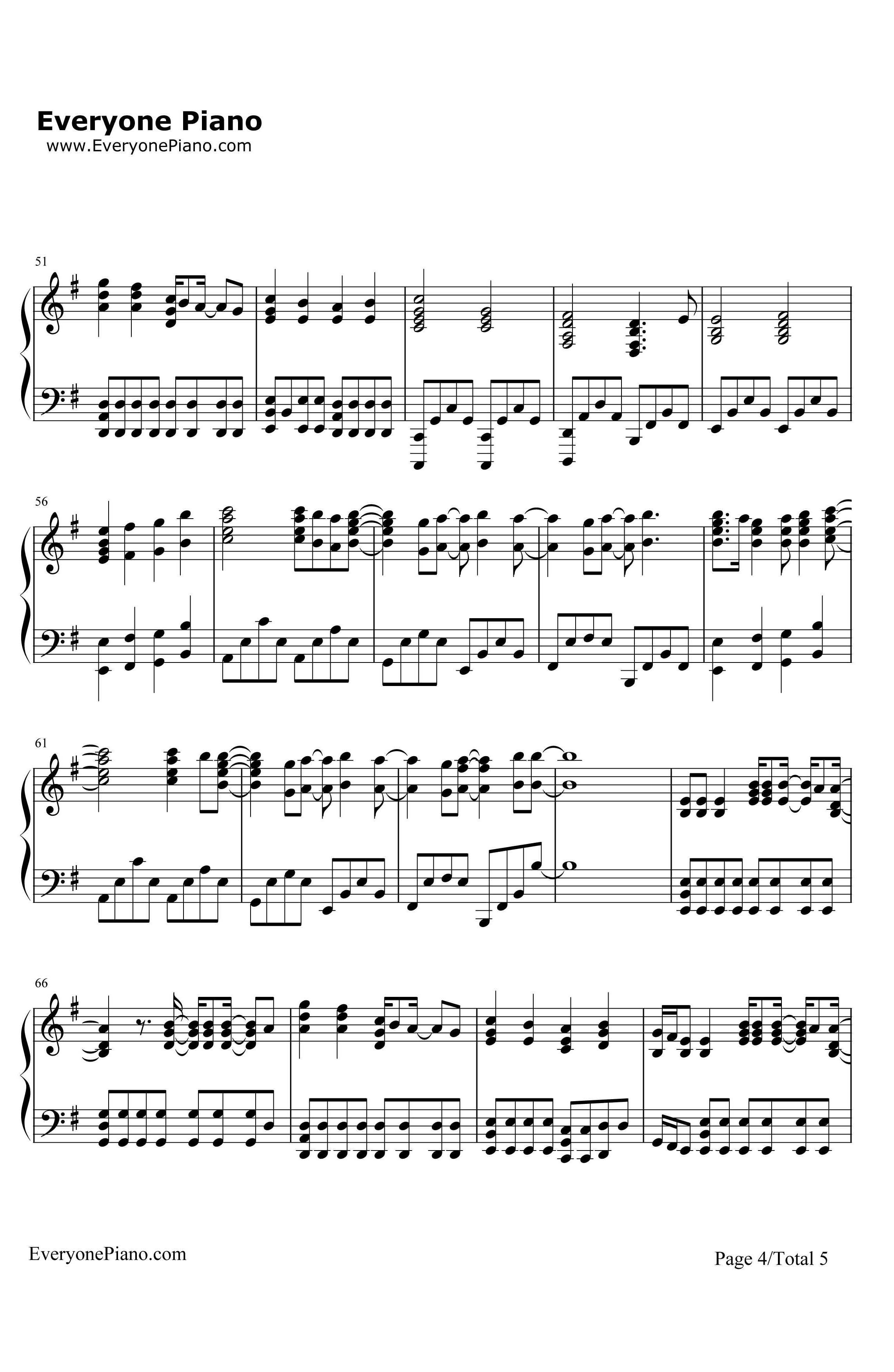 BringMeToLife钢琴谱-Evanescence4