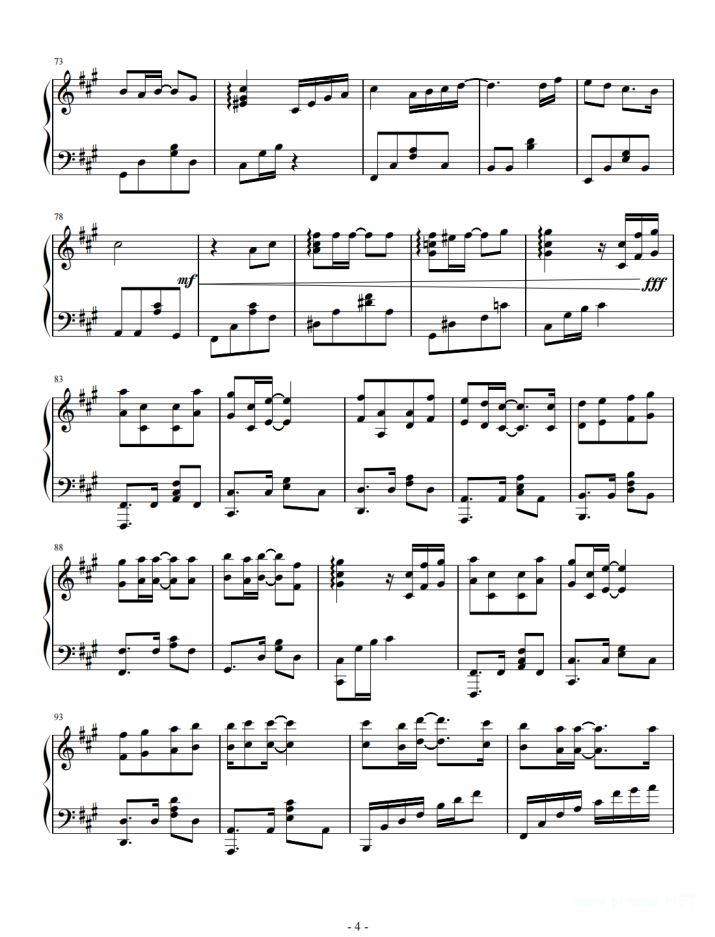 如愿完整版钢琴谱-王菲4