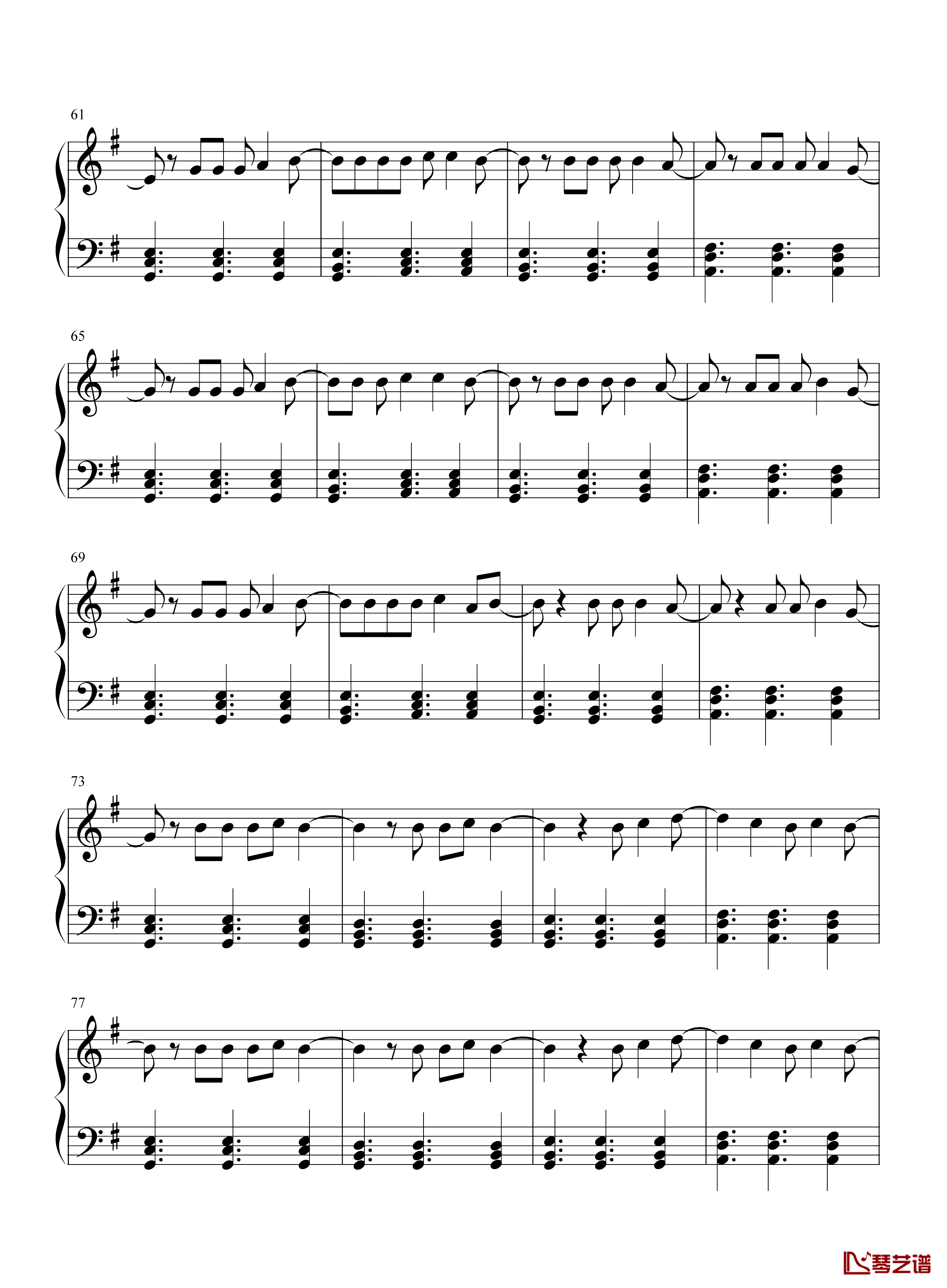 Another Love钢琴谱-简单版-Tom Odell-那份旧爱，带走了我所有的眼泪4