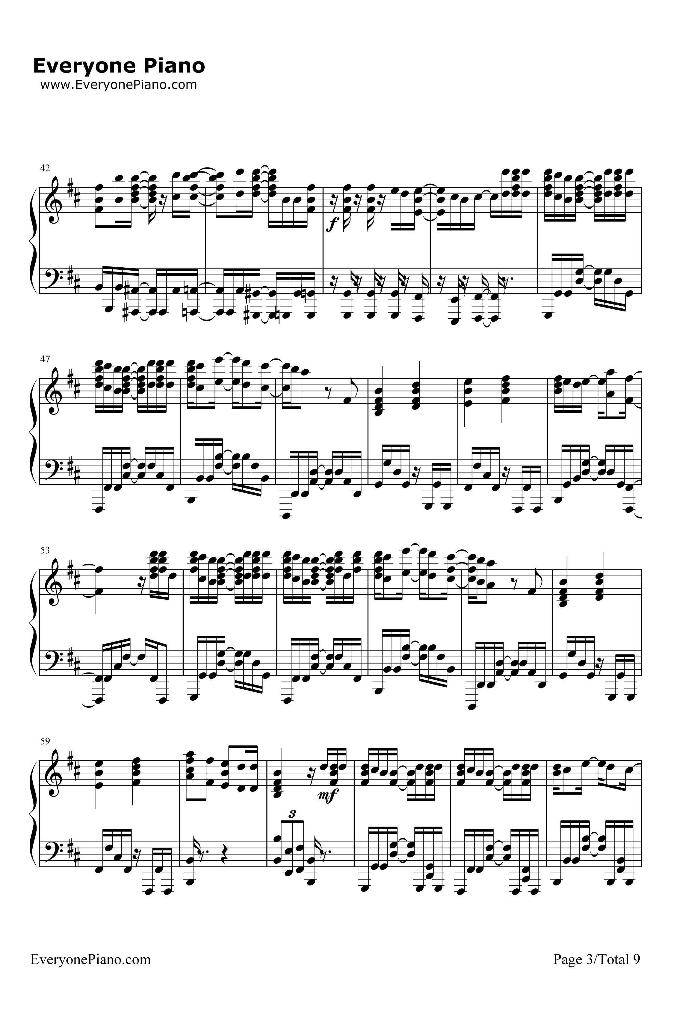 セツナドライブ钢琴谱-IA3
