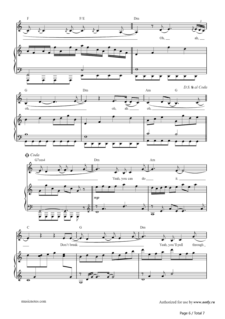 SaltedWound钢琴谱-Sia-五十度灰OST6