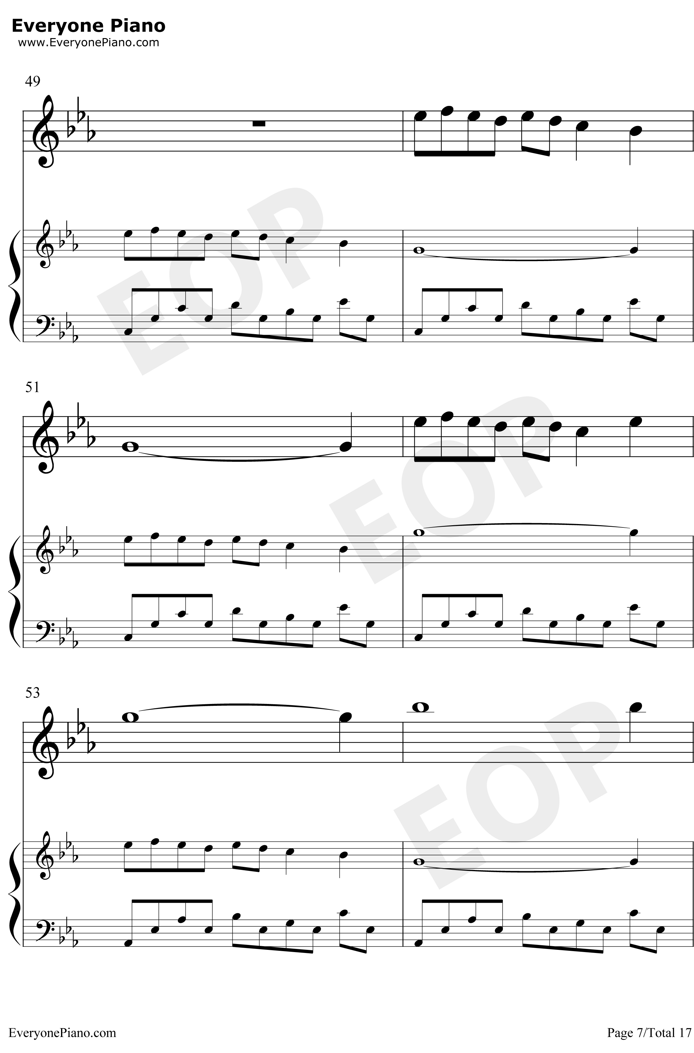 Wind钢琴谱-BrianCrain7