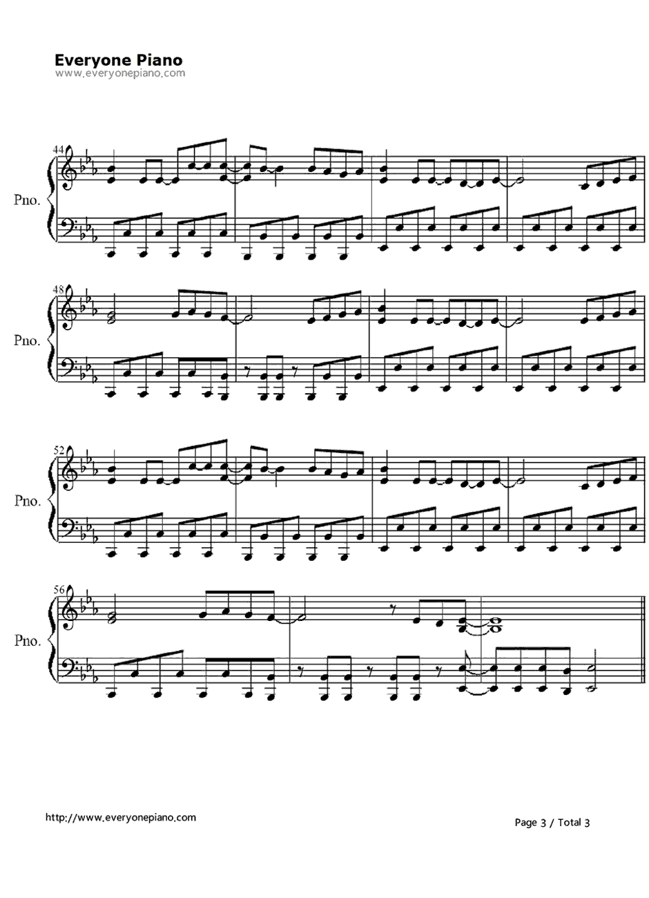 ハートの确率钢琴谱-bluedrops-「そらのおとしもの」OP3