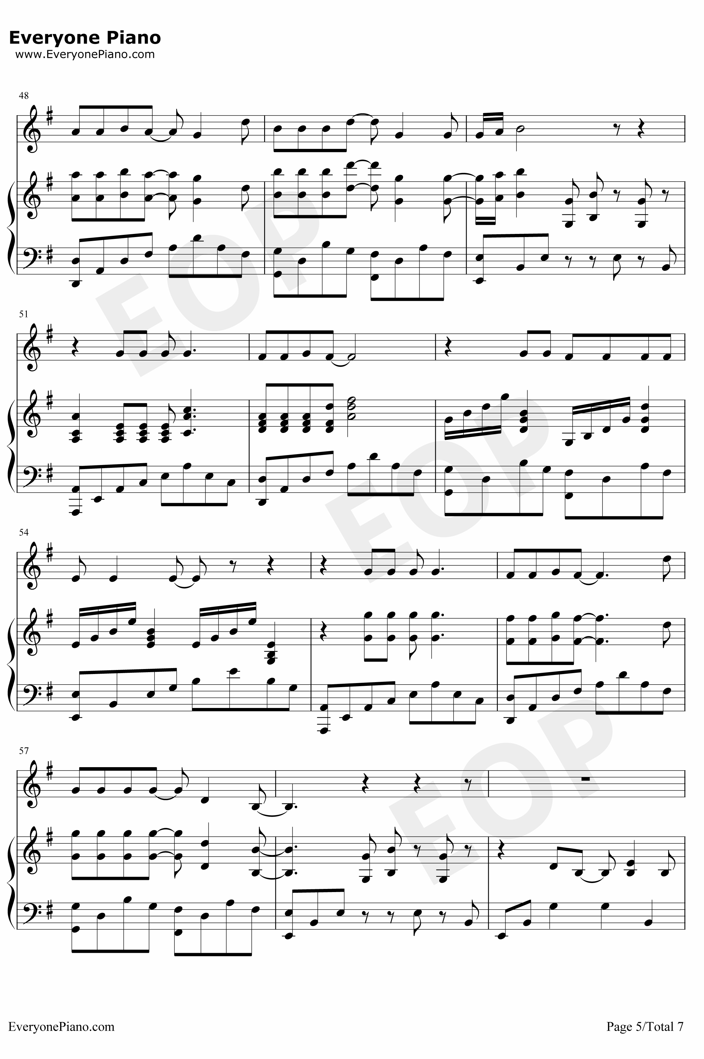 Shallow钢琴谱-LadyGagaBradleyCooper-一个明星的诞生OST5