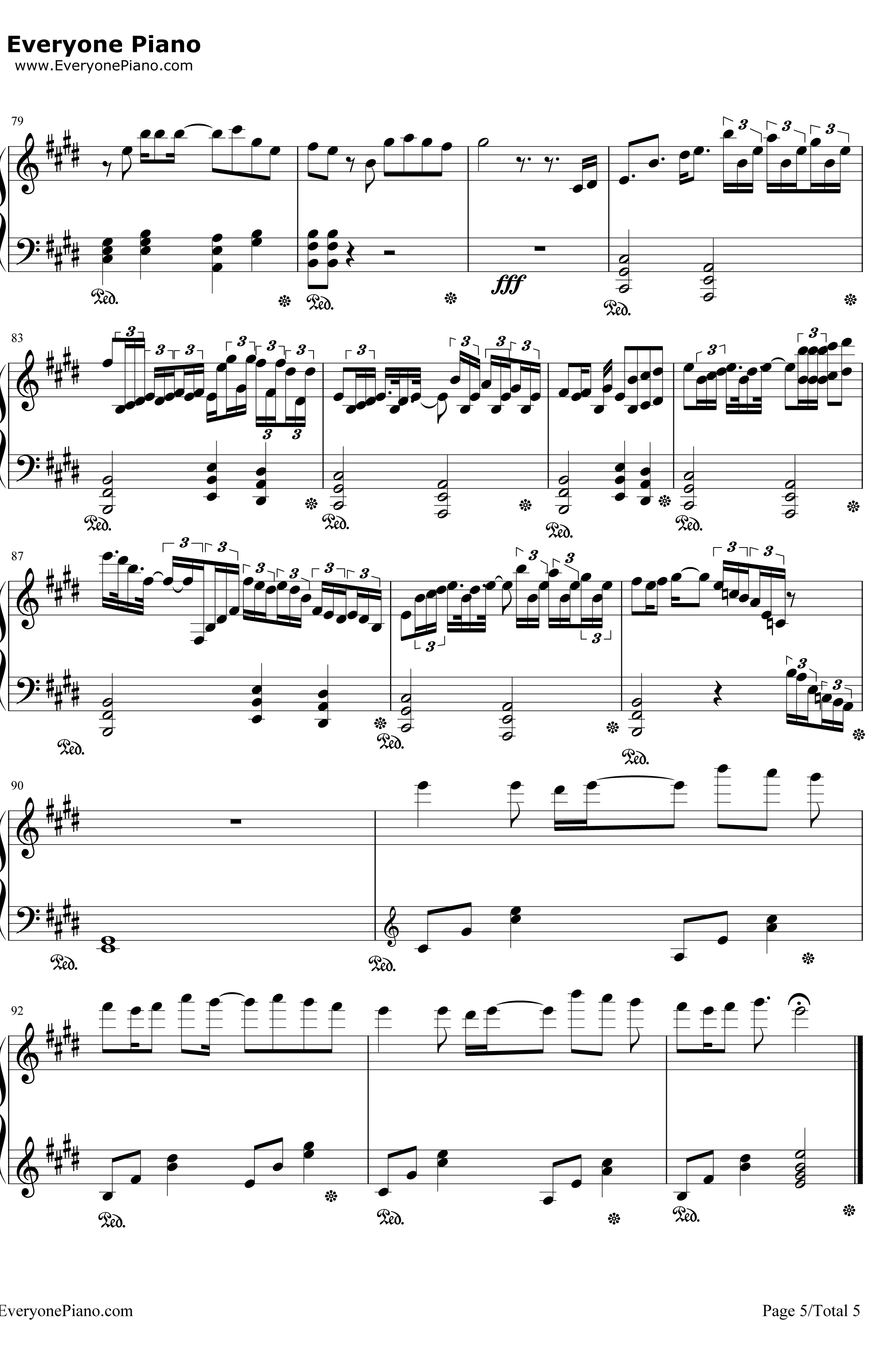 からくりピエロ钢琴谱-初音ミク5