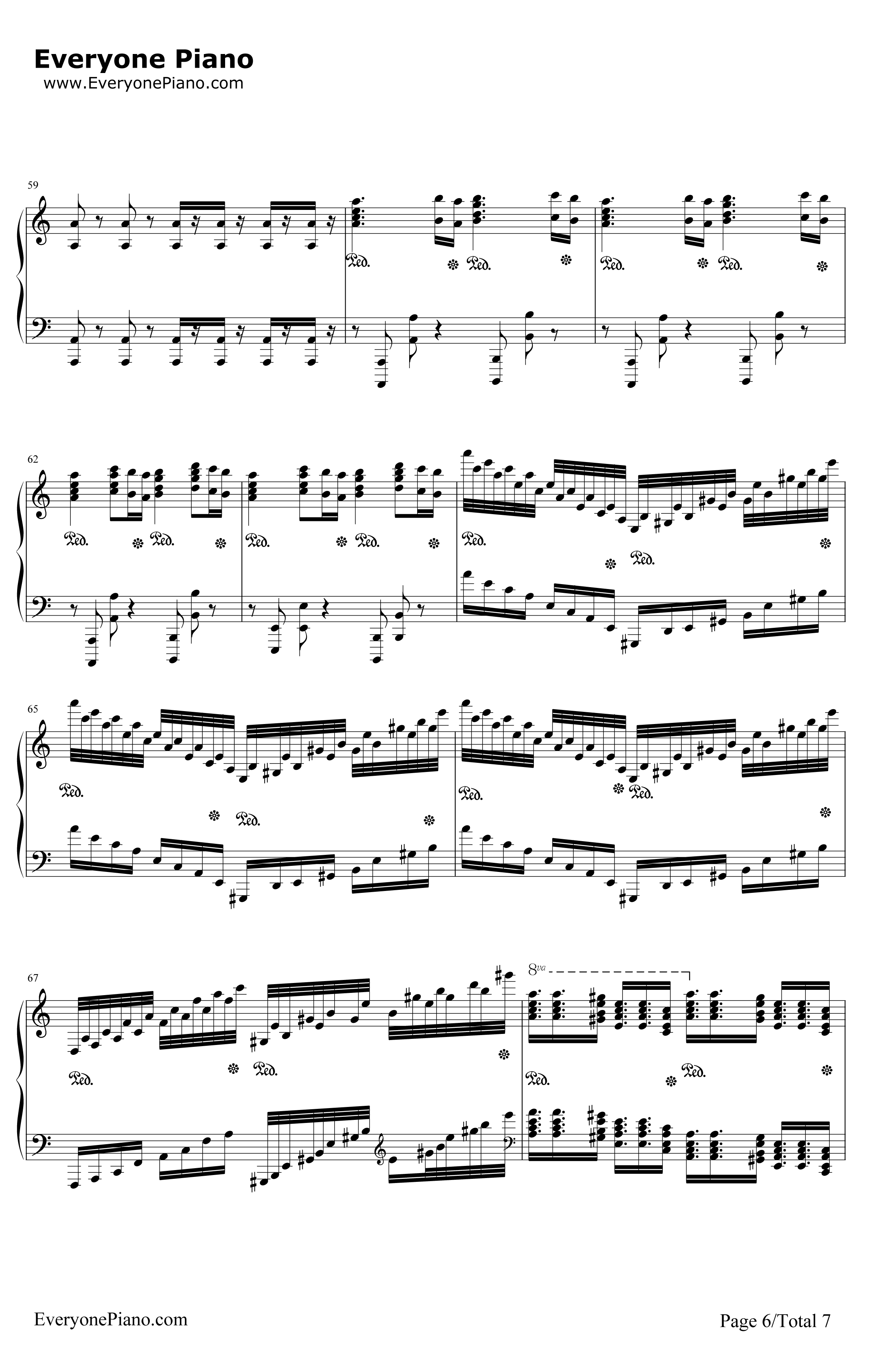 格里格钢琴变奏曲钢琴谱-马克西姆-格里格钢琴变奏曲6