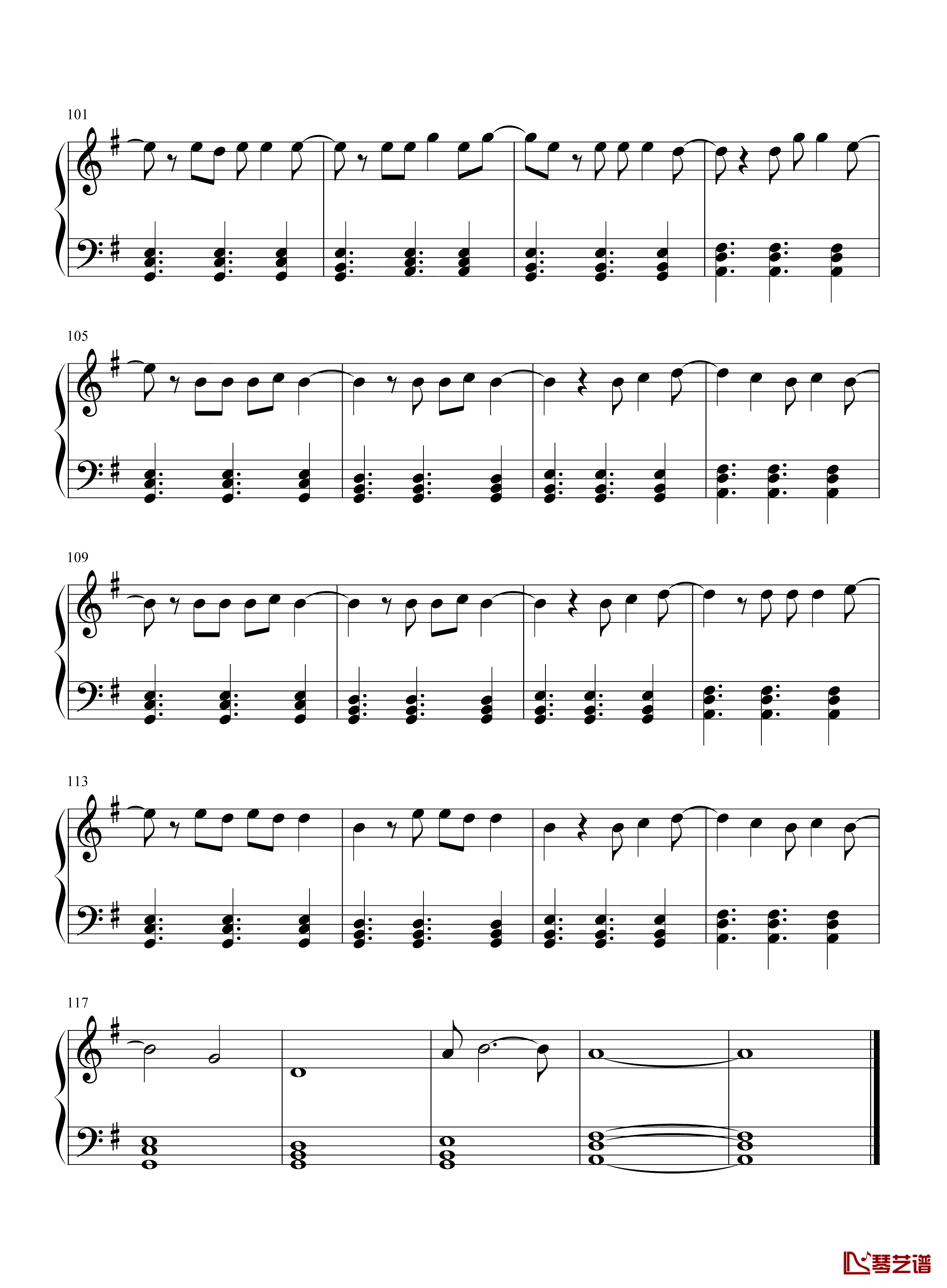 Another Love钢琴谱-简单版-Tom Odell-那份旧爱，带走了我所有的眼泪6