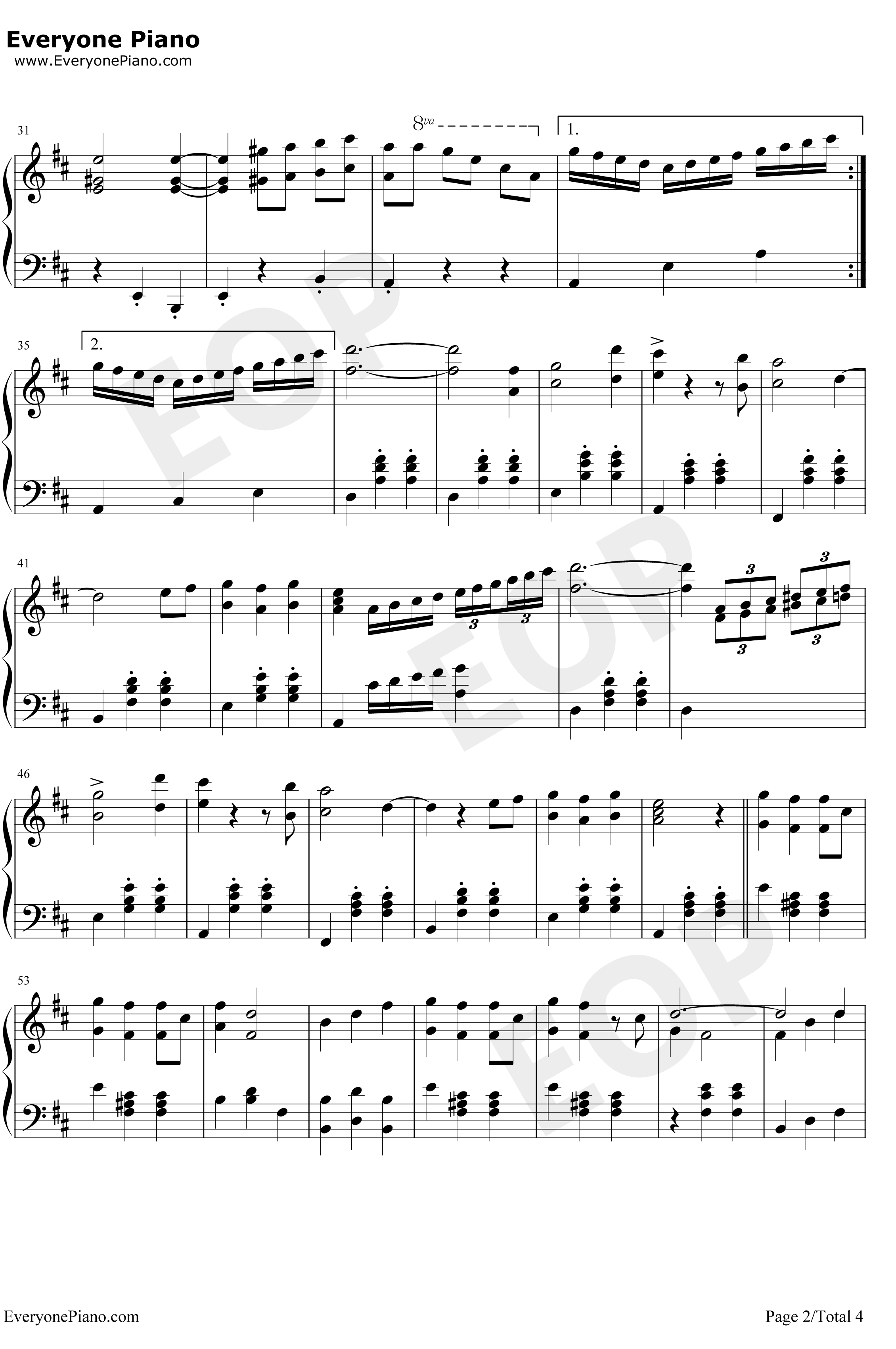 Potter Waltz钢琴谱-PatrickDoyle-哈利波特与火焰杯OST2