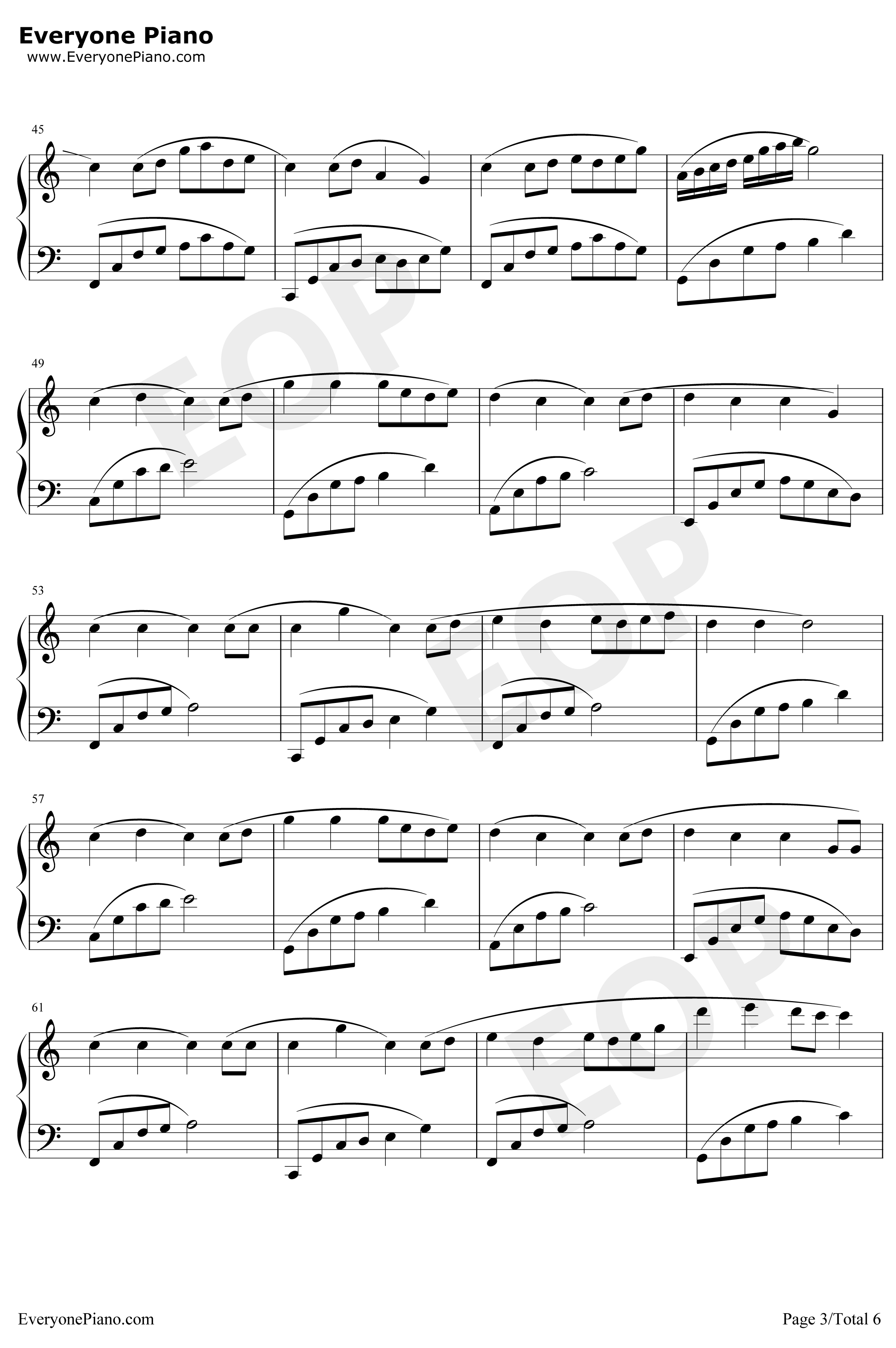 八辈子钢琴谱-乌龟3