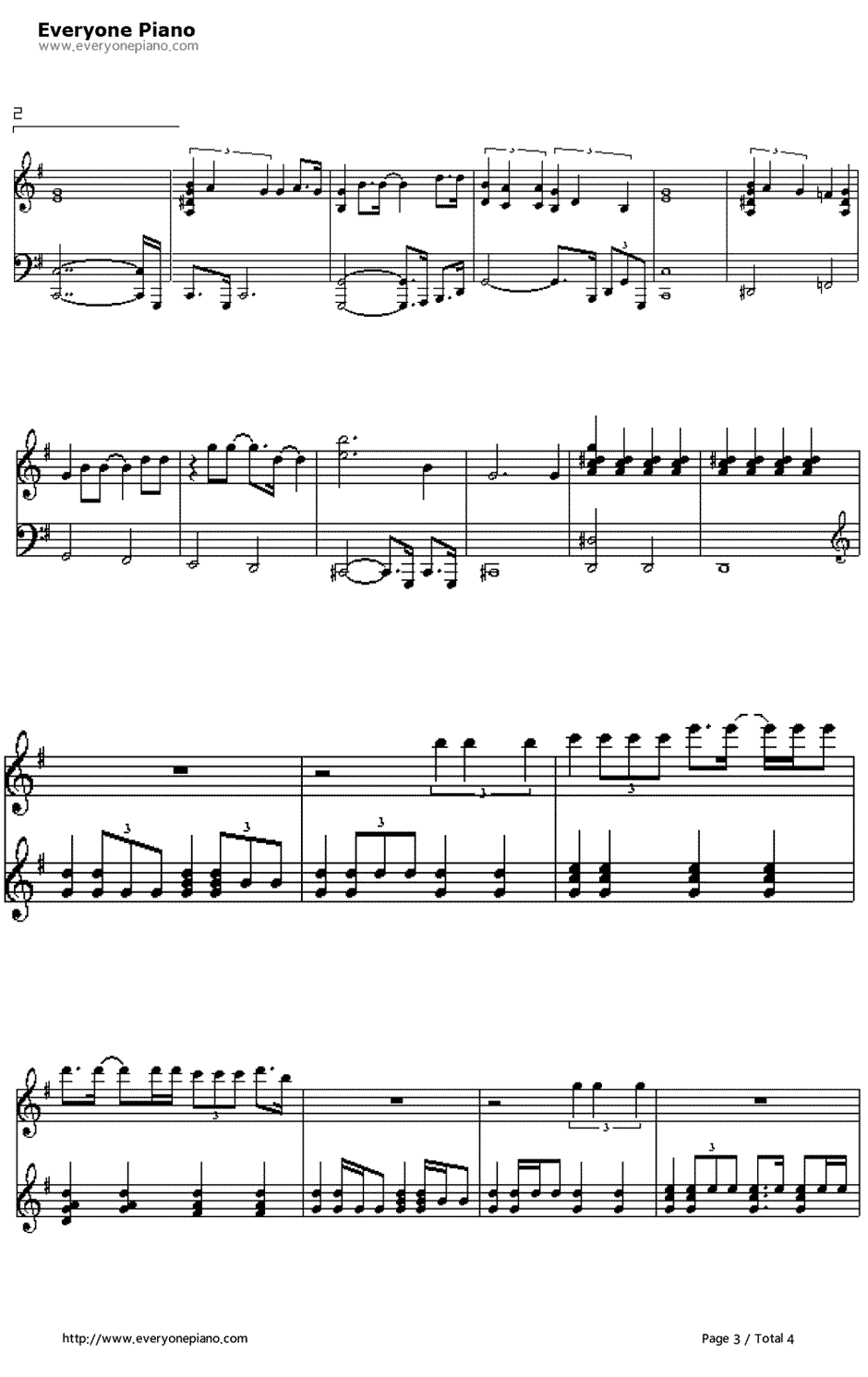 Grace Kelly钢琴谱-Mika3