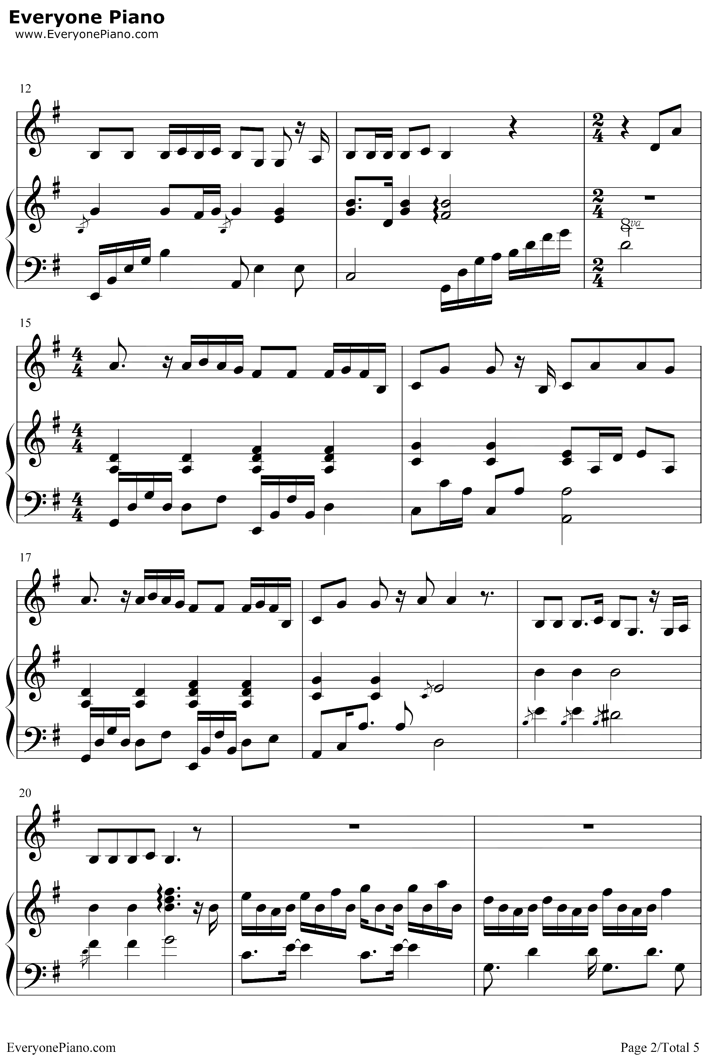 偶尔钢琴谱 - 邓紫棋2