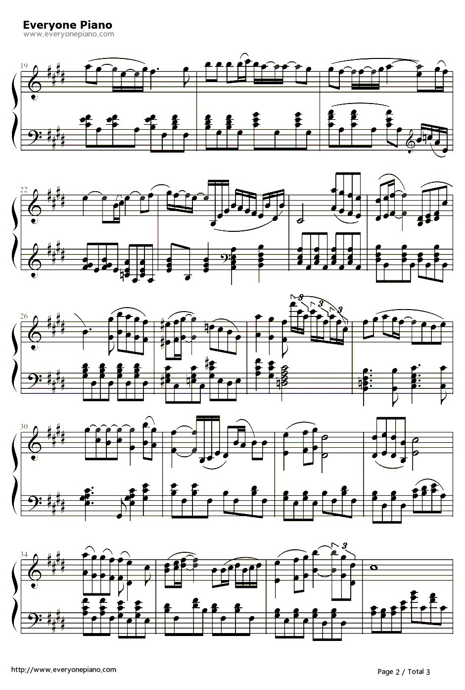 生命的旋律钢琴谱-植松伸夫-《最终幻想9》主题曲2