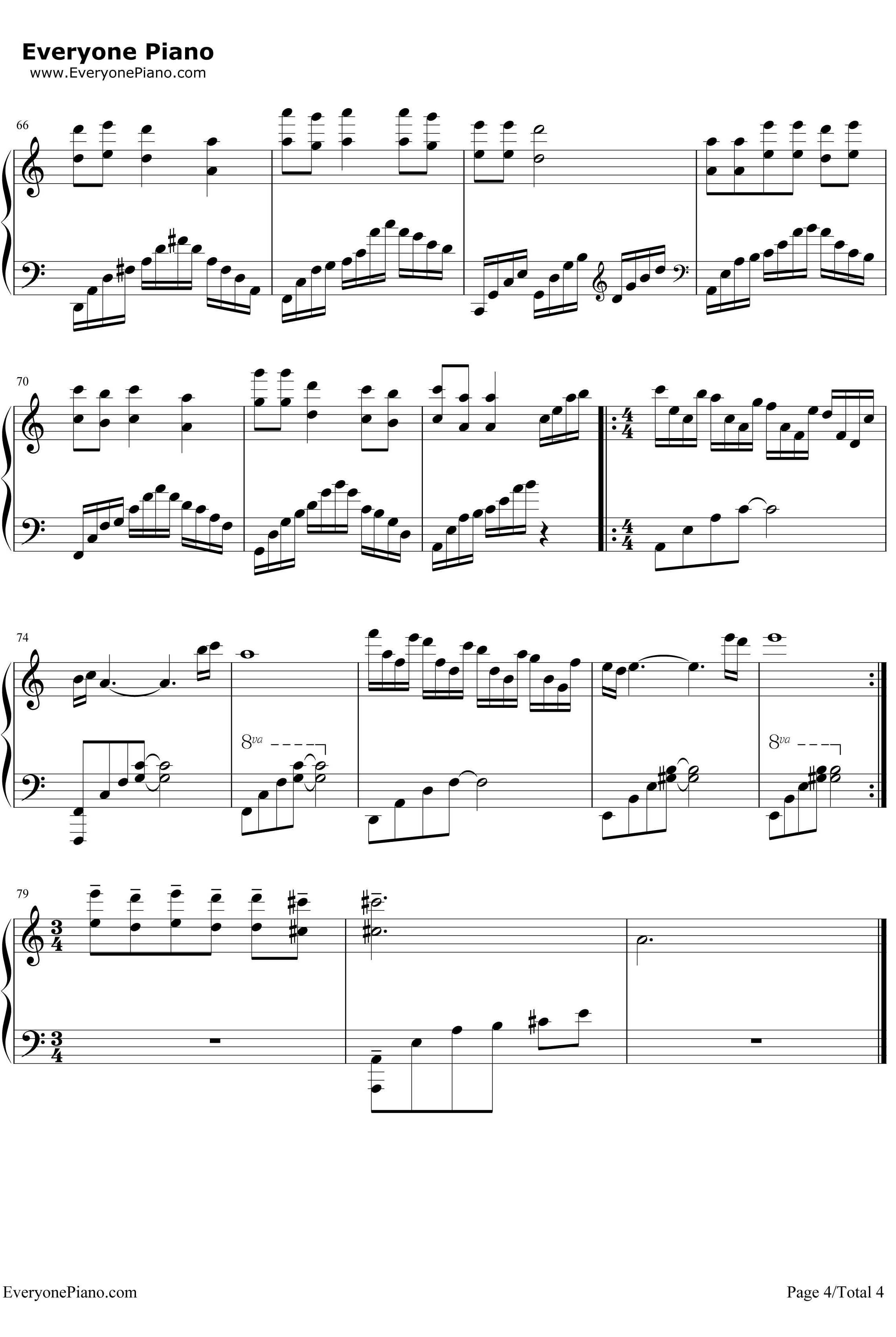 幻化人形钢琴谱-左宏元-《新白娘子传奇》配乐4