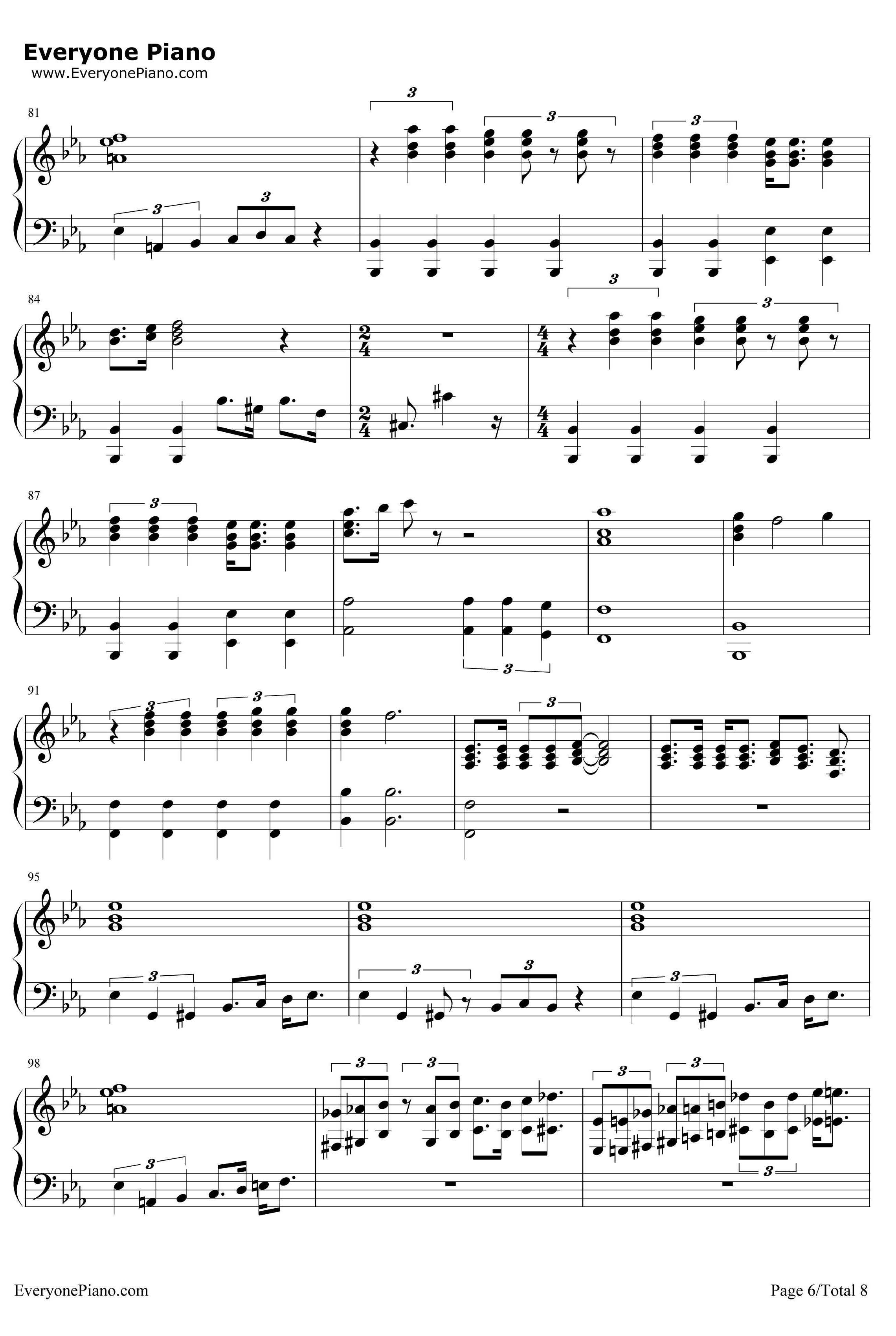Bohemian Rhapsody钢琴谱-Queen-波希米亚狂想曲6