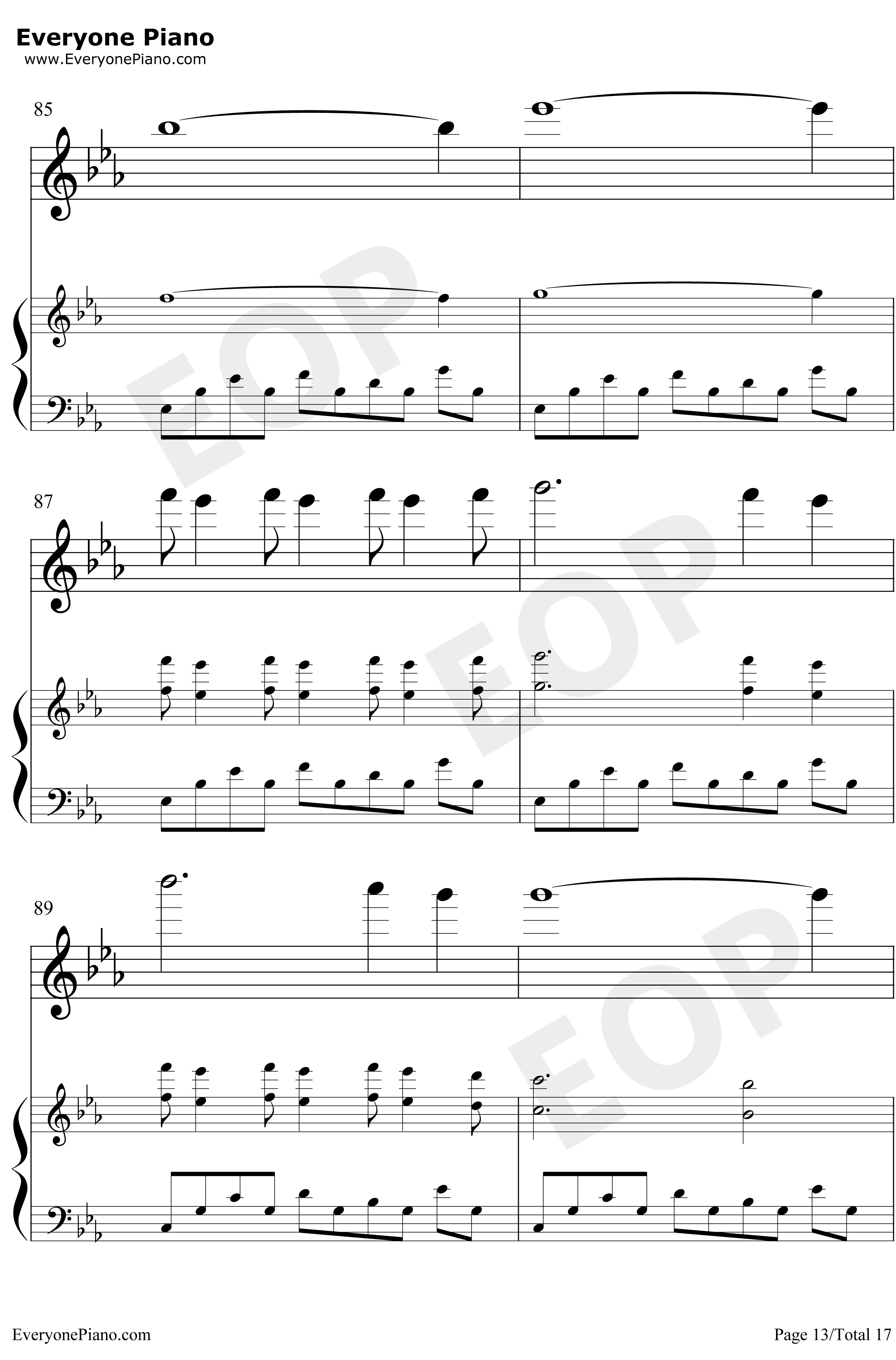 Wind钢琴谱-BrianCrain13