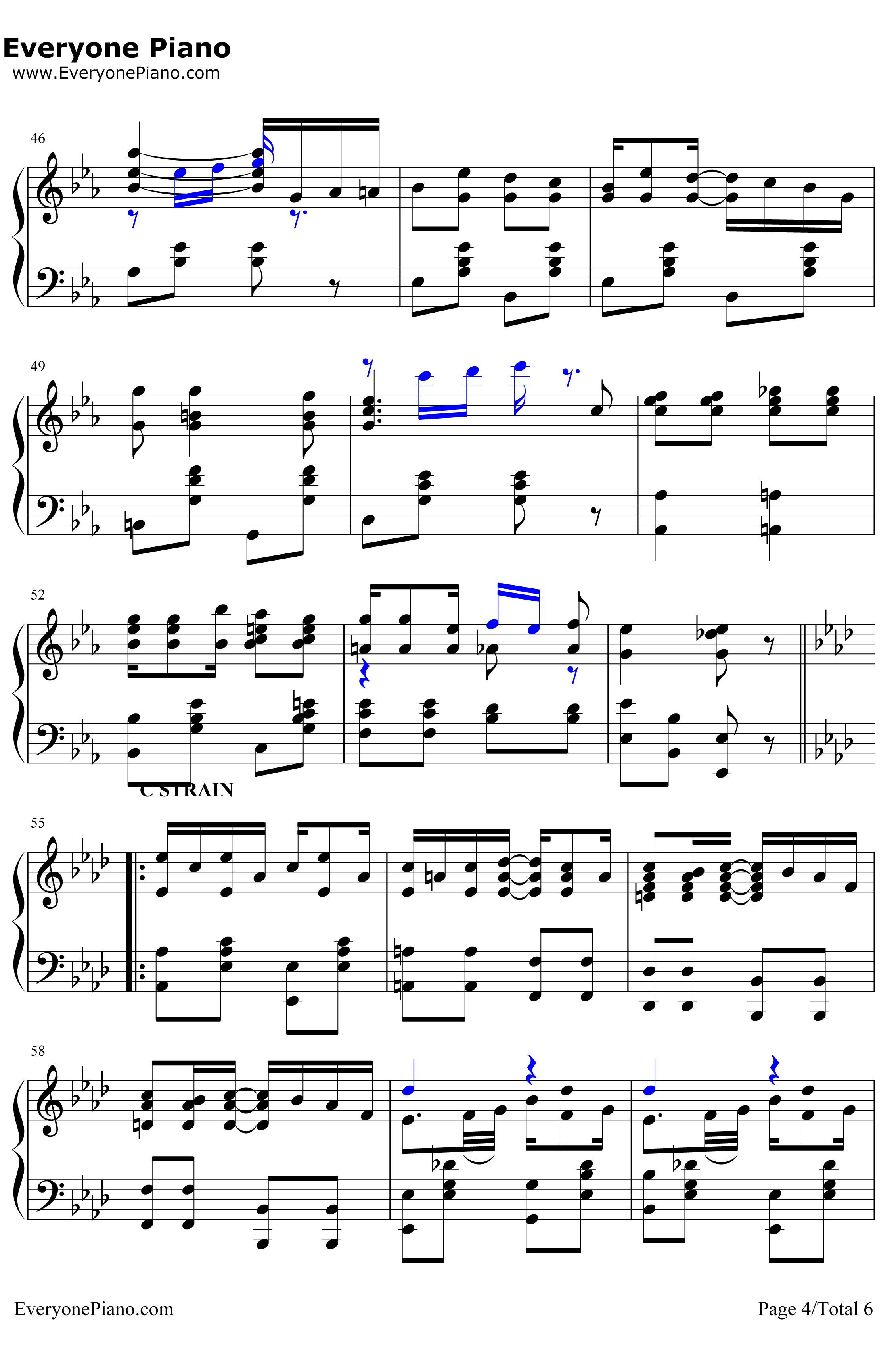 Peacherine Rag钢琴谱-ScottJoplin-海上钢琴师OST4