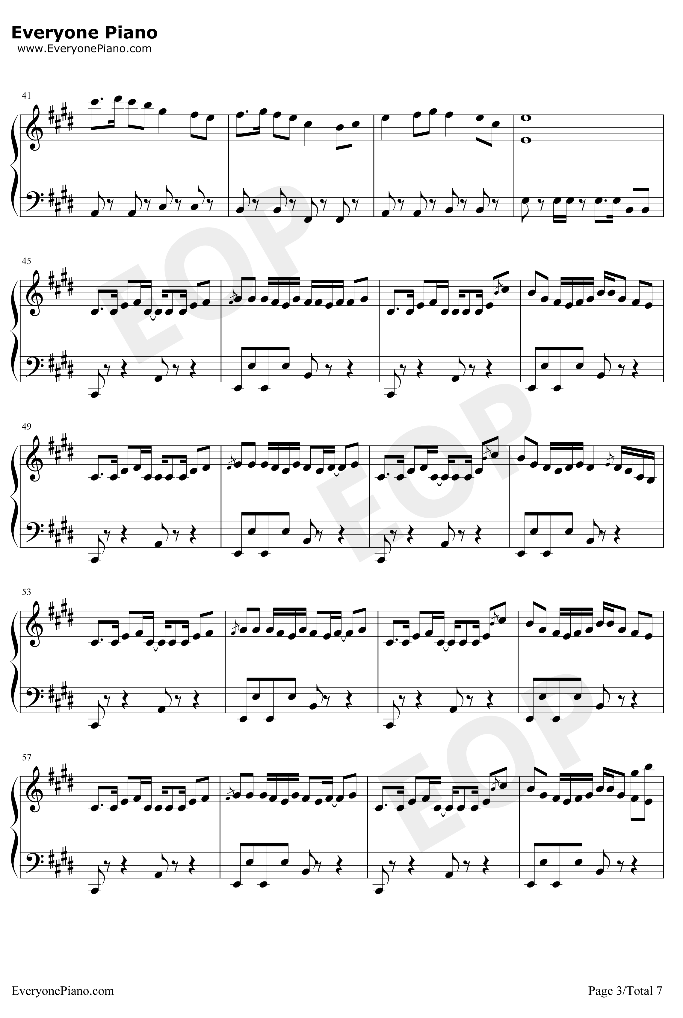 Monody钢琴谱-TheFatRatLauraBrehm-TheFatRat-抖音歌曲3