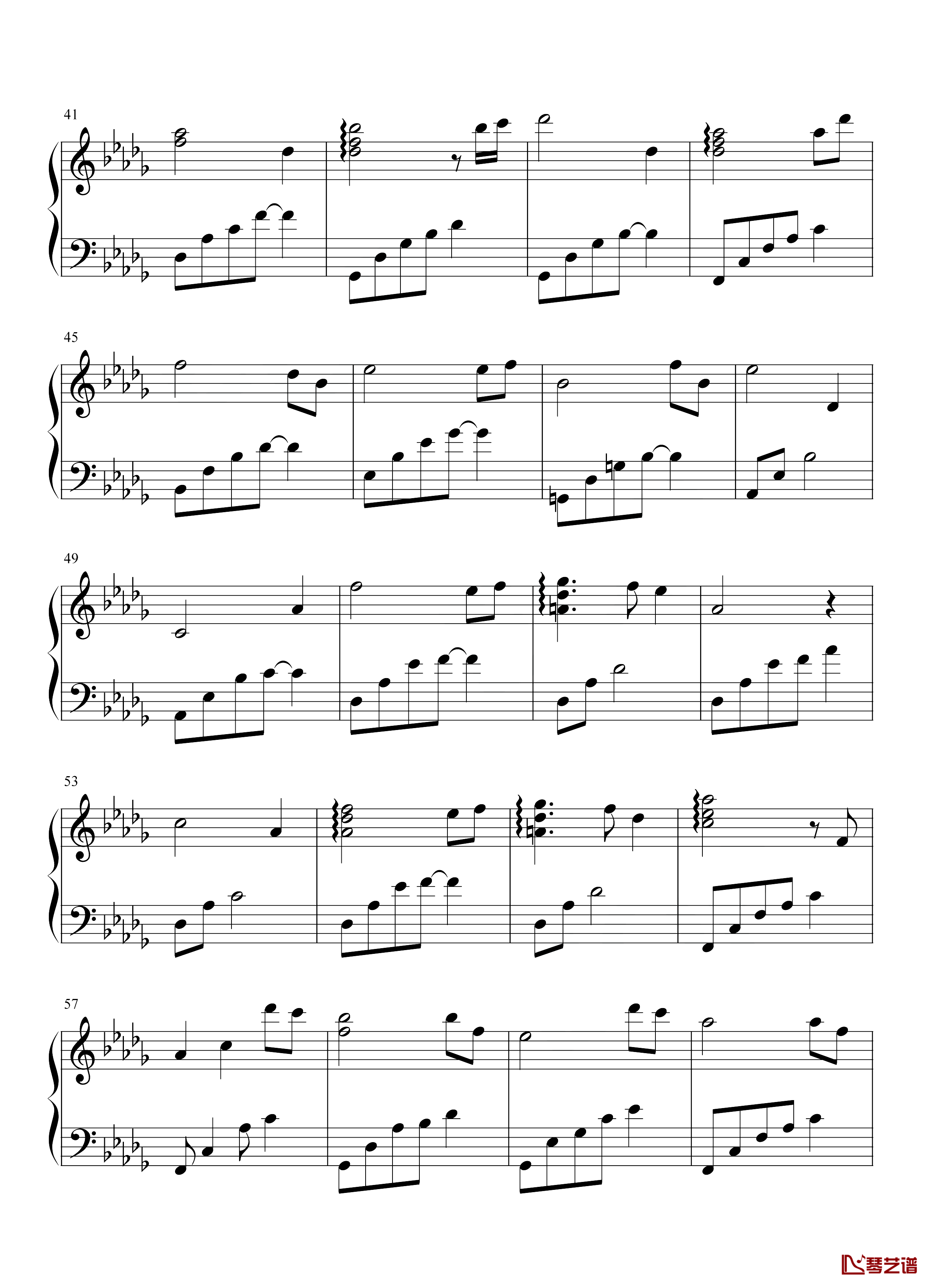 情人节的礼物钢琴谱-石进-选自《夜的钢琴曲 Ⅱ》3