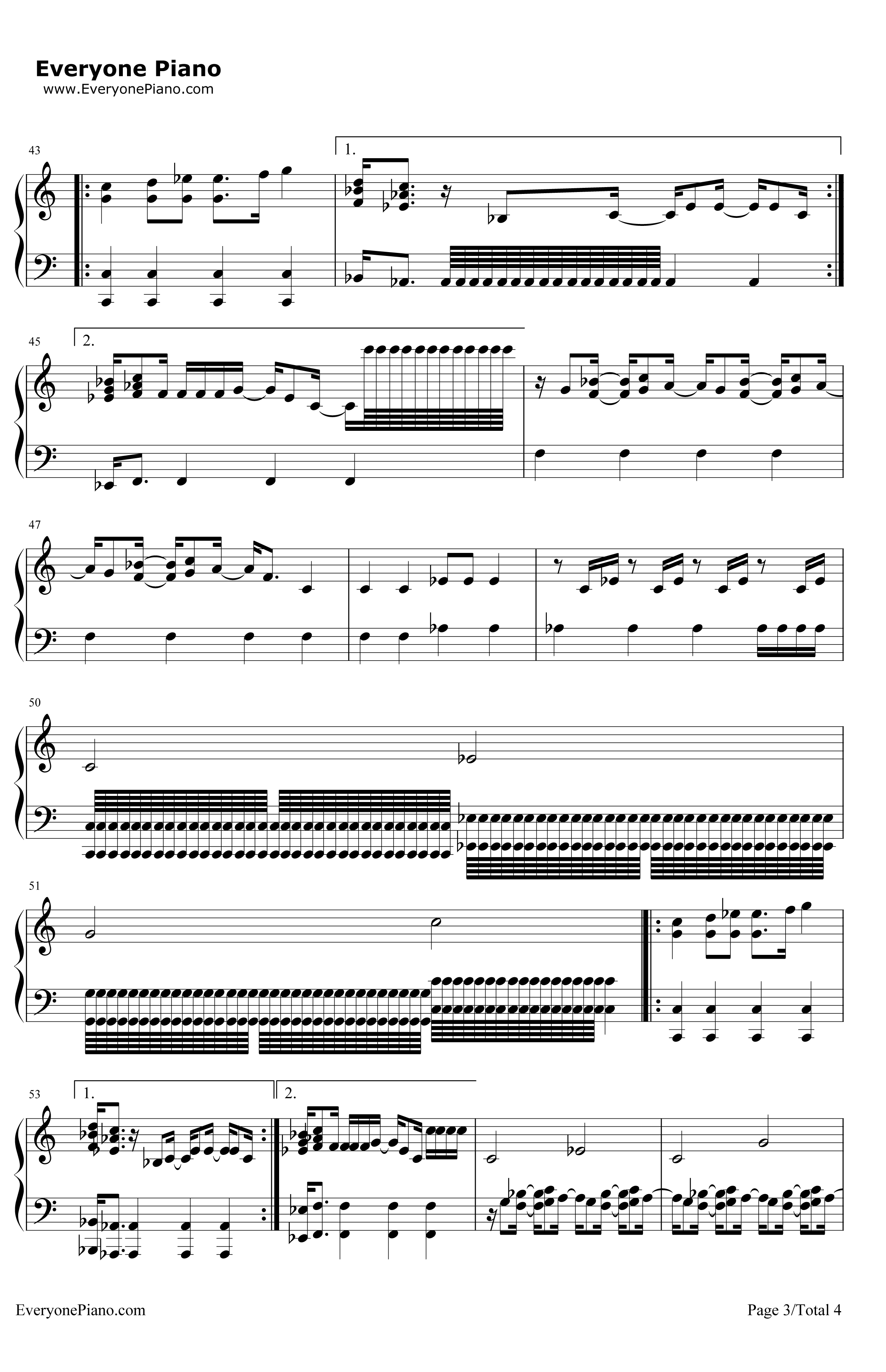 MYNAMEISSKRILLEX钢琴谱-Skrillex3