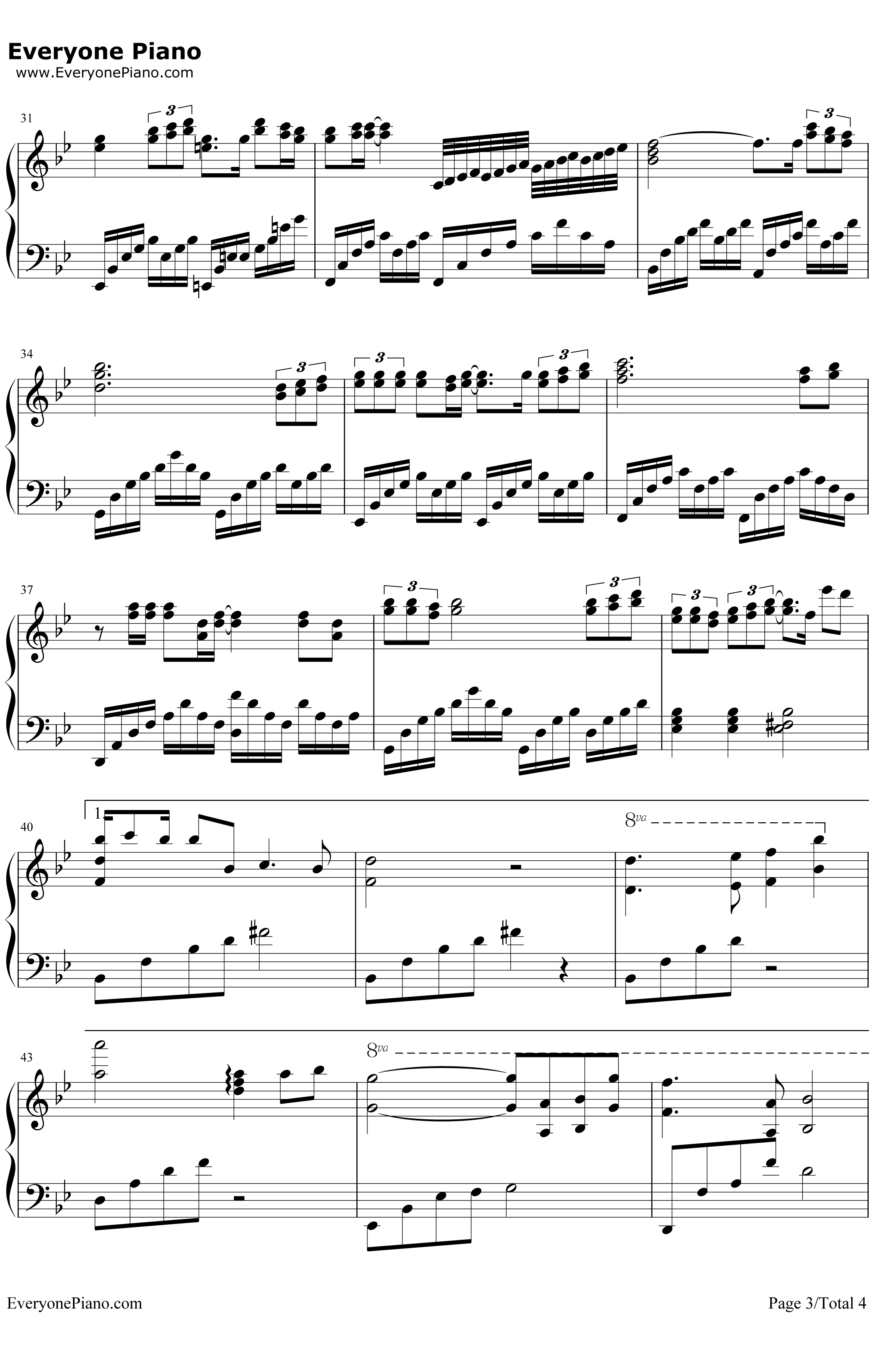 听海钢琴谱-张惠妹-完整版3
