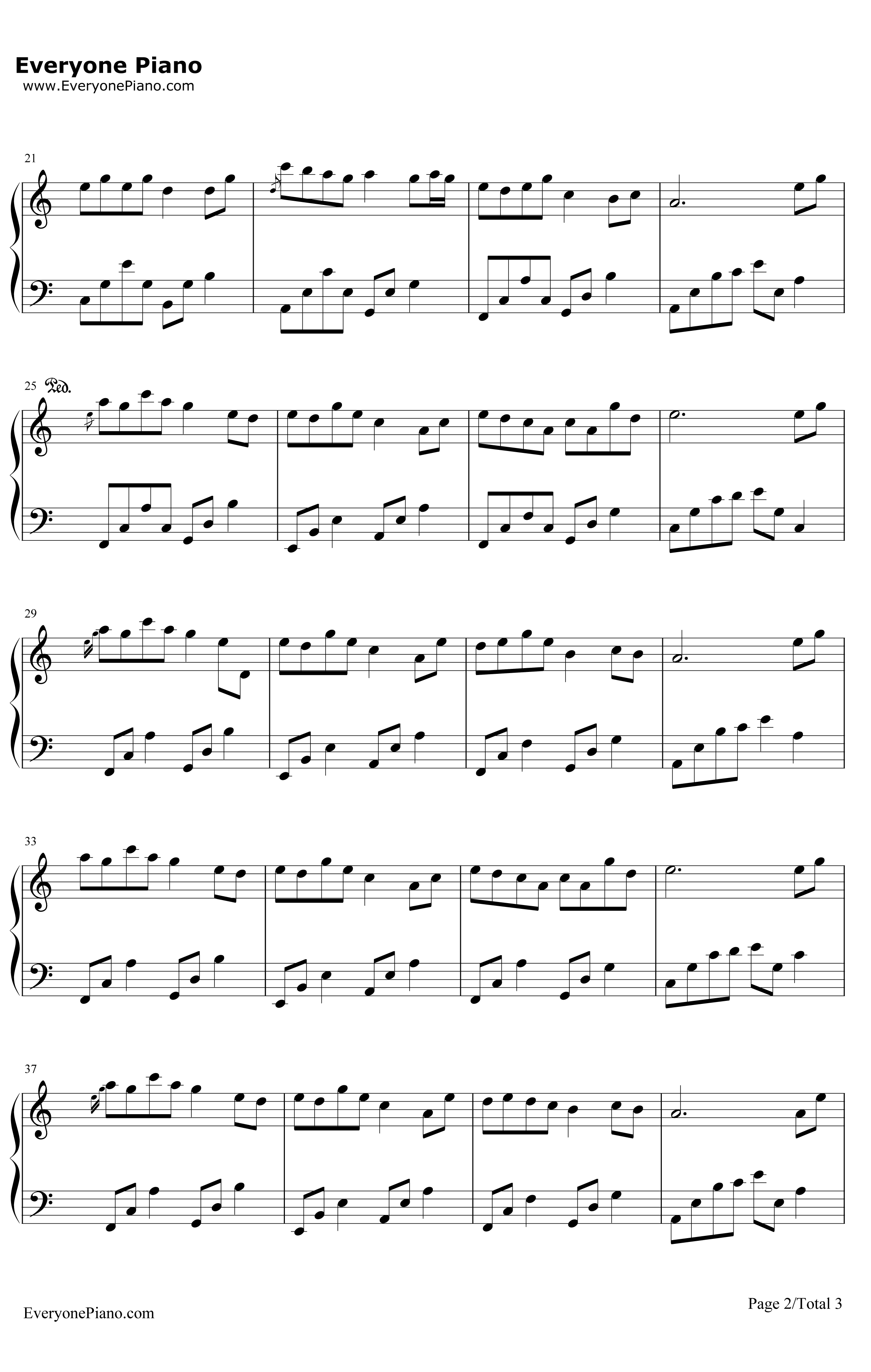 夜的钢琴曲8钢琴谱-石进-夜的钢琴曲82
