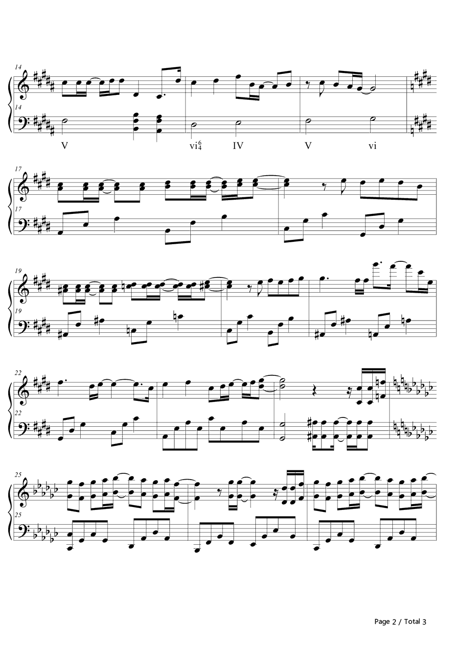 アシタノヒカリ钢琴谱-AAA-境界触发者主题曲2