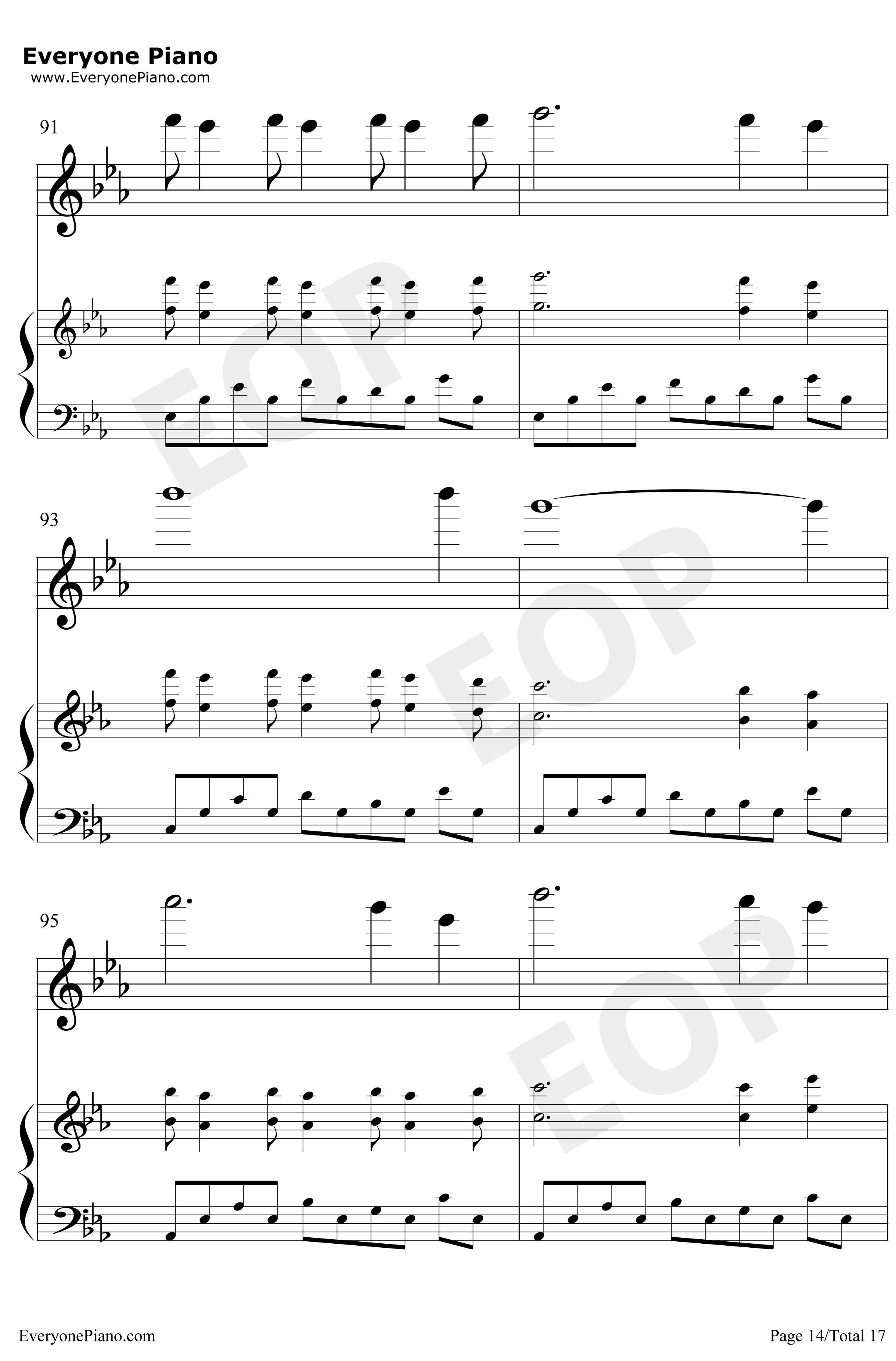 Wind钢琴谱-BrianCrain14