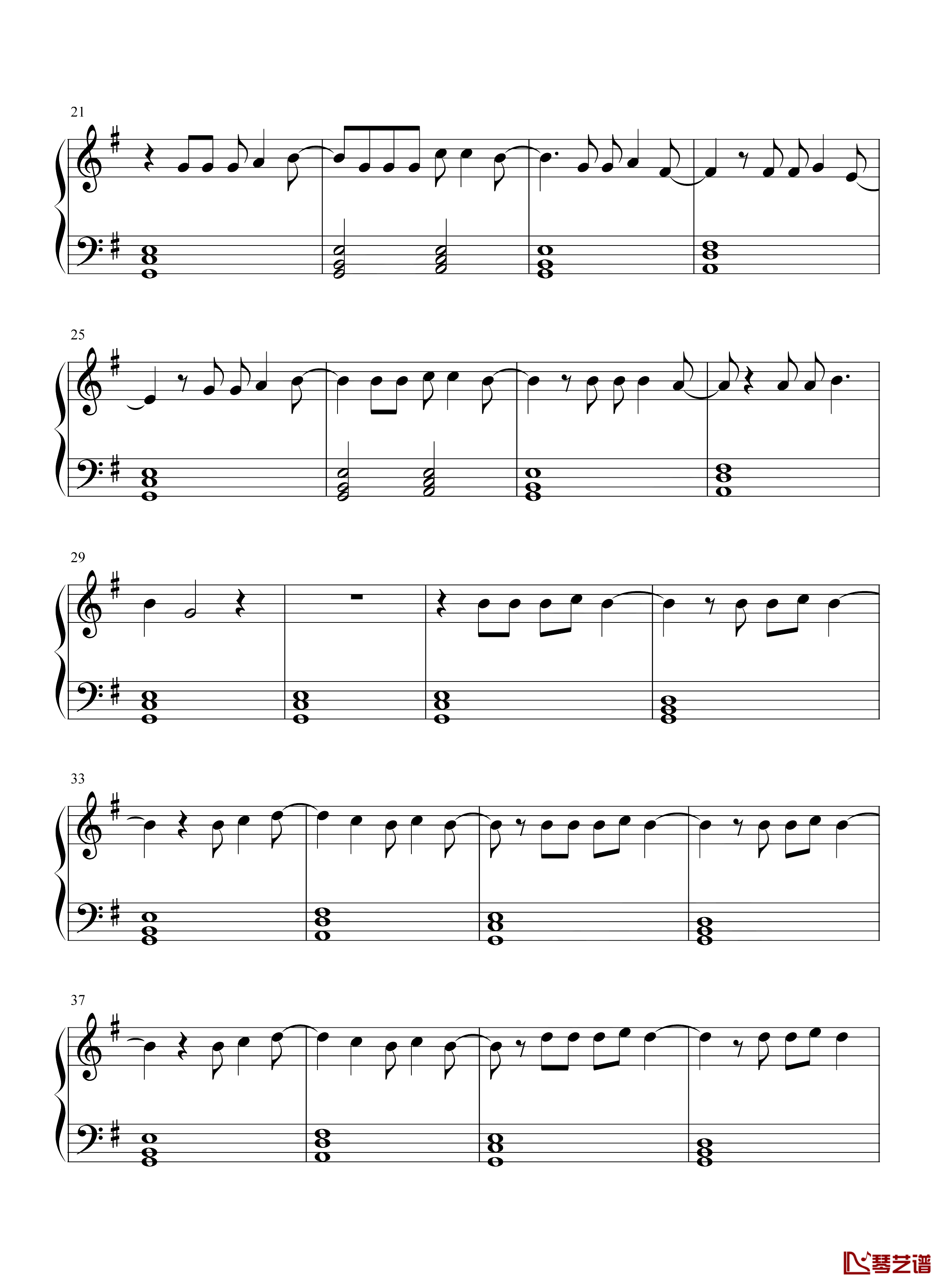 Another Love钢琴谱-简单版-Tom Odell-那份旧爱，带走了我所有的眼泪2