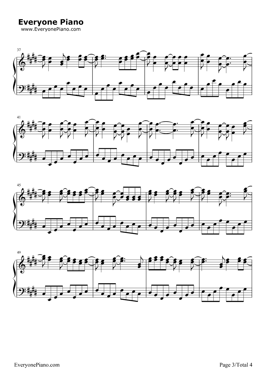InMyWorld钢琴谱-ROOKiEZisPUNK'D-青之驱魔师OP23
