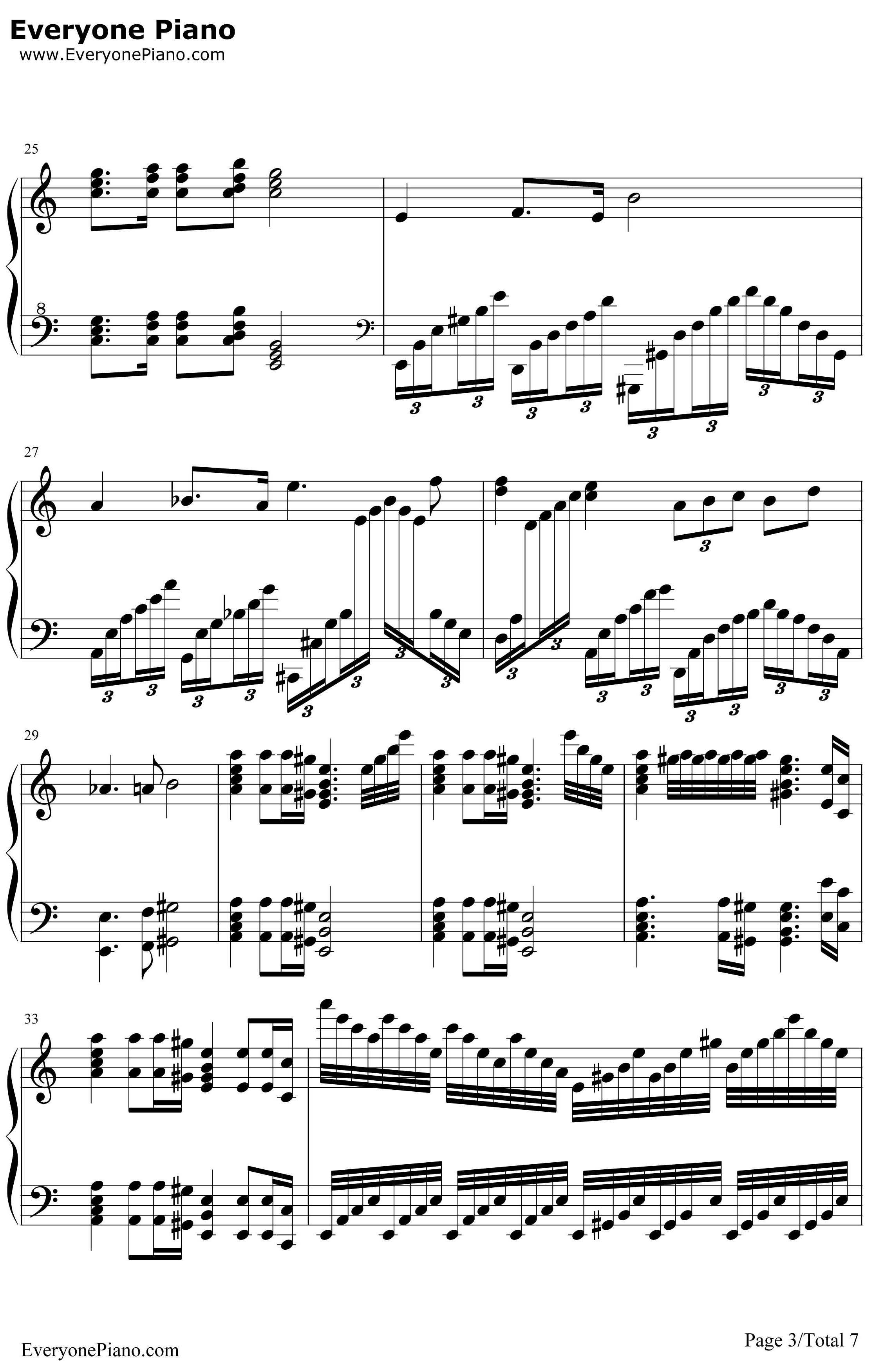 葛里格钢琴变奏曲钢琴谱-爱德华·格里格3