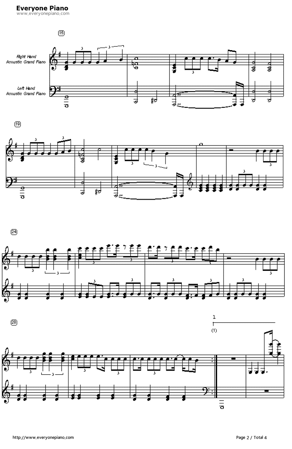 Grace Kelly钢琴谱-Mika2