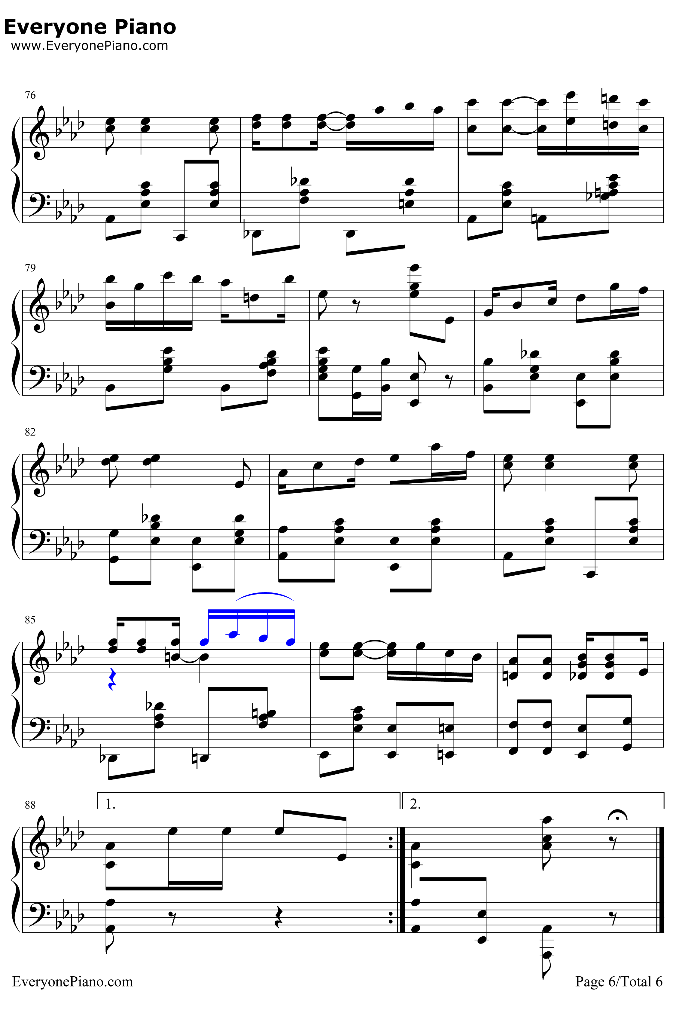 Peacherine Rag钢琴谱-ScottJoplin-海上钢琴师OST6