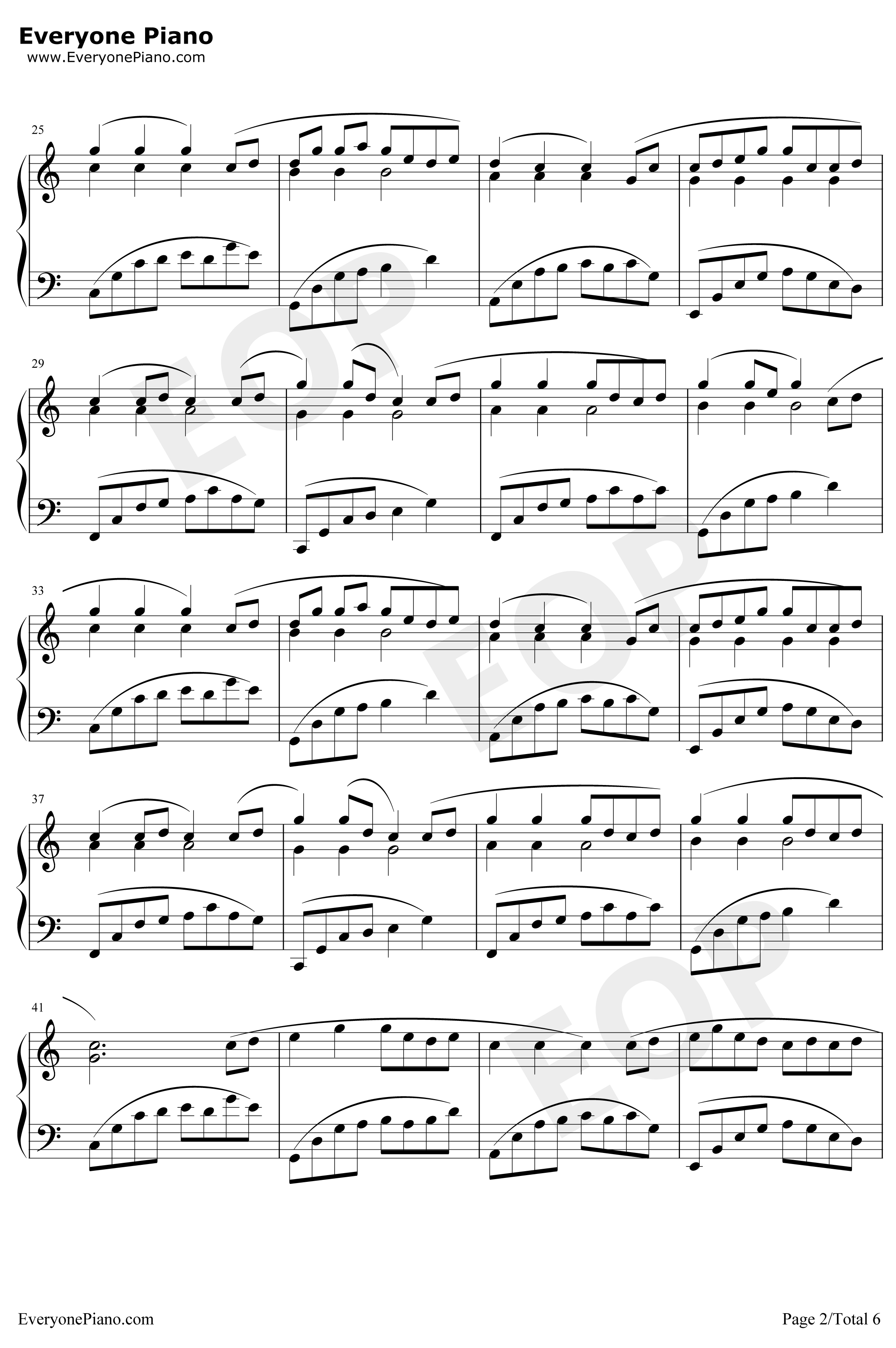 八辈子钢琴谱-乌龟2