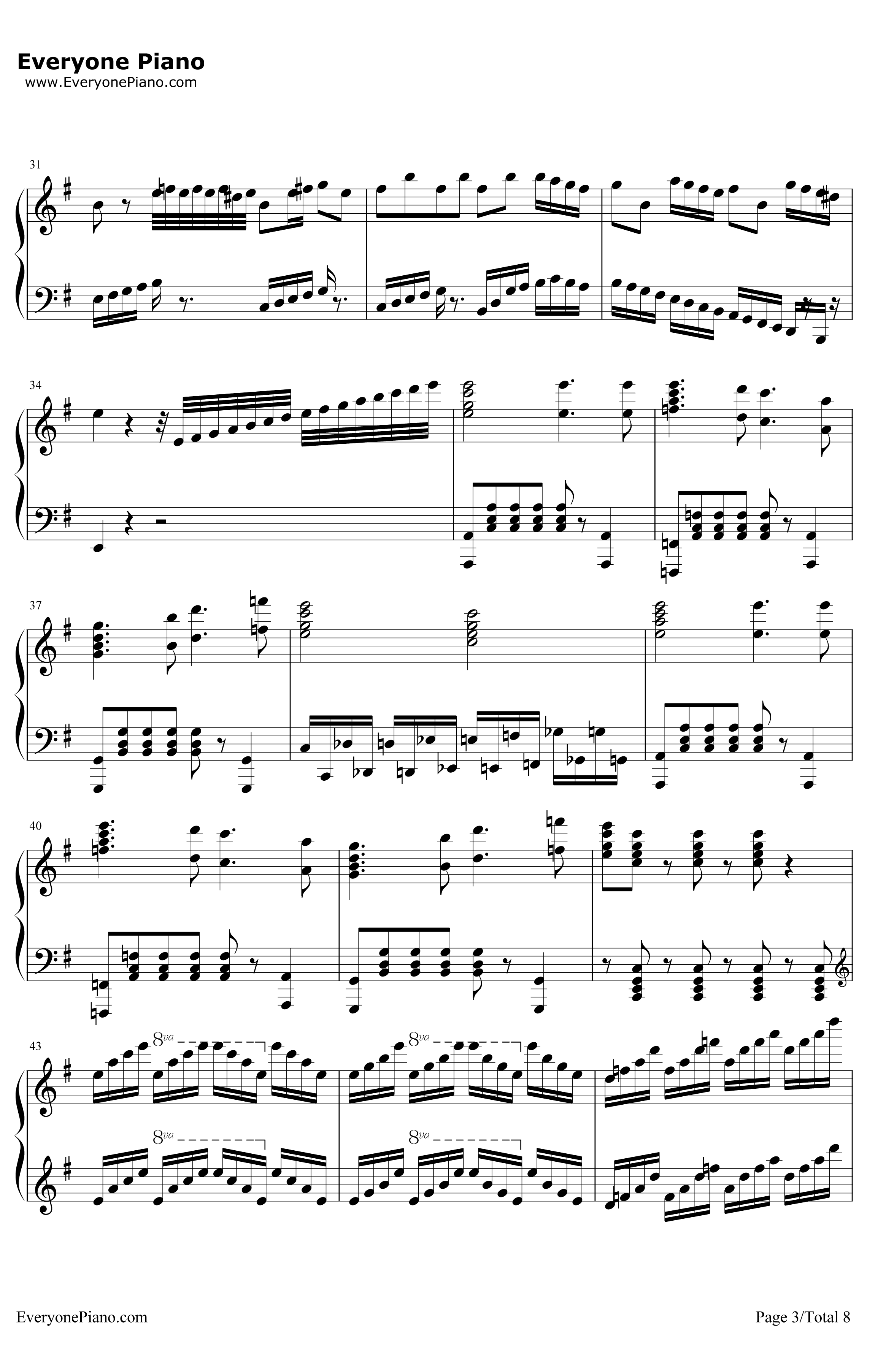吉普赛女郎钢琴谱-马克西姆-TheGypsyMaid3