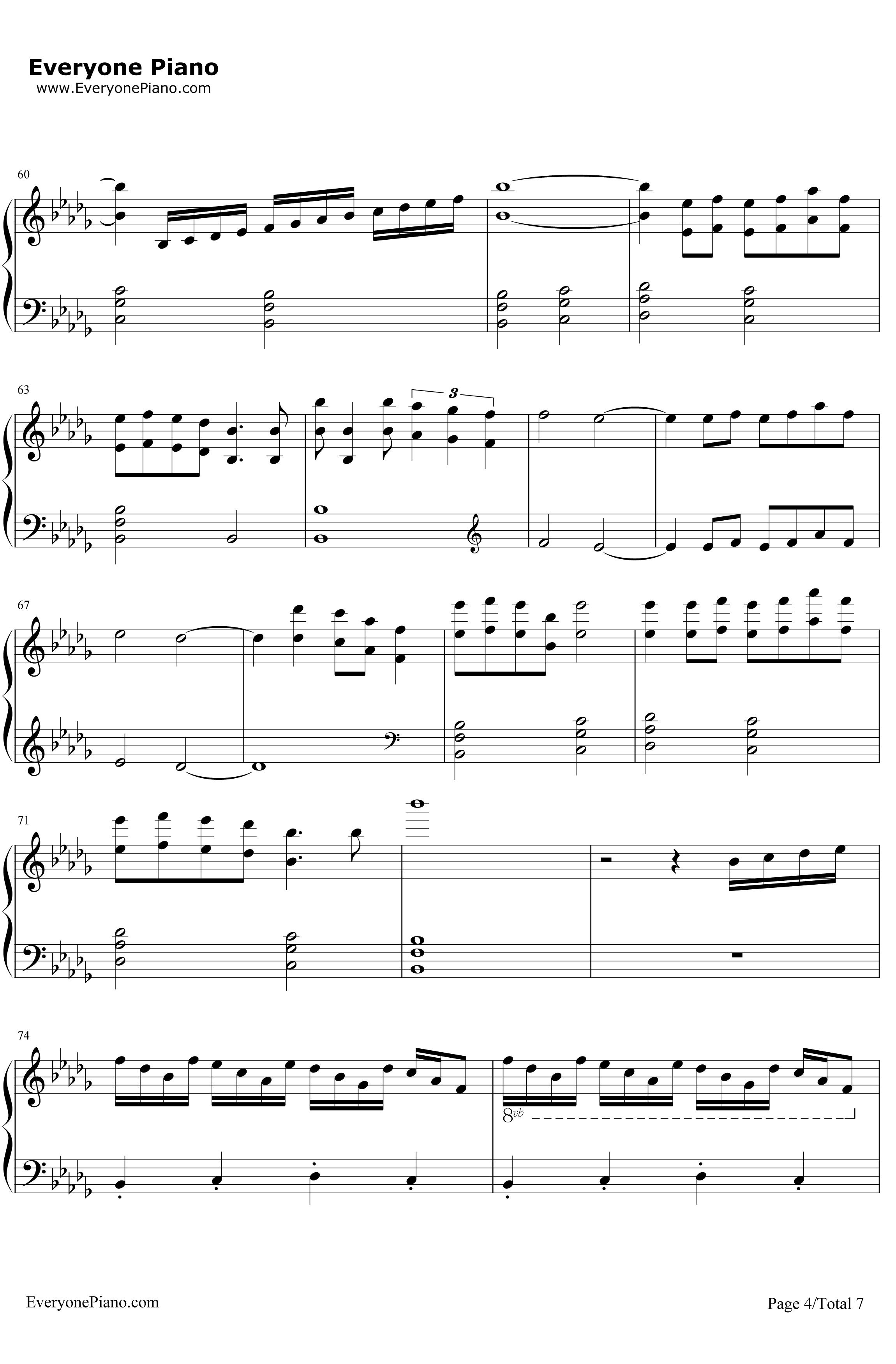 Merry Christmas Mr.Lawrence钢琴谱-HikaruUtada-FYI-圣诞歌曲4