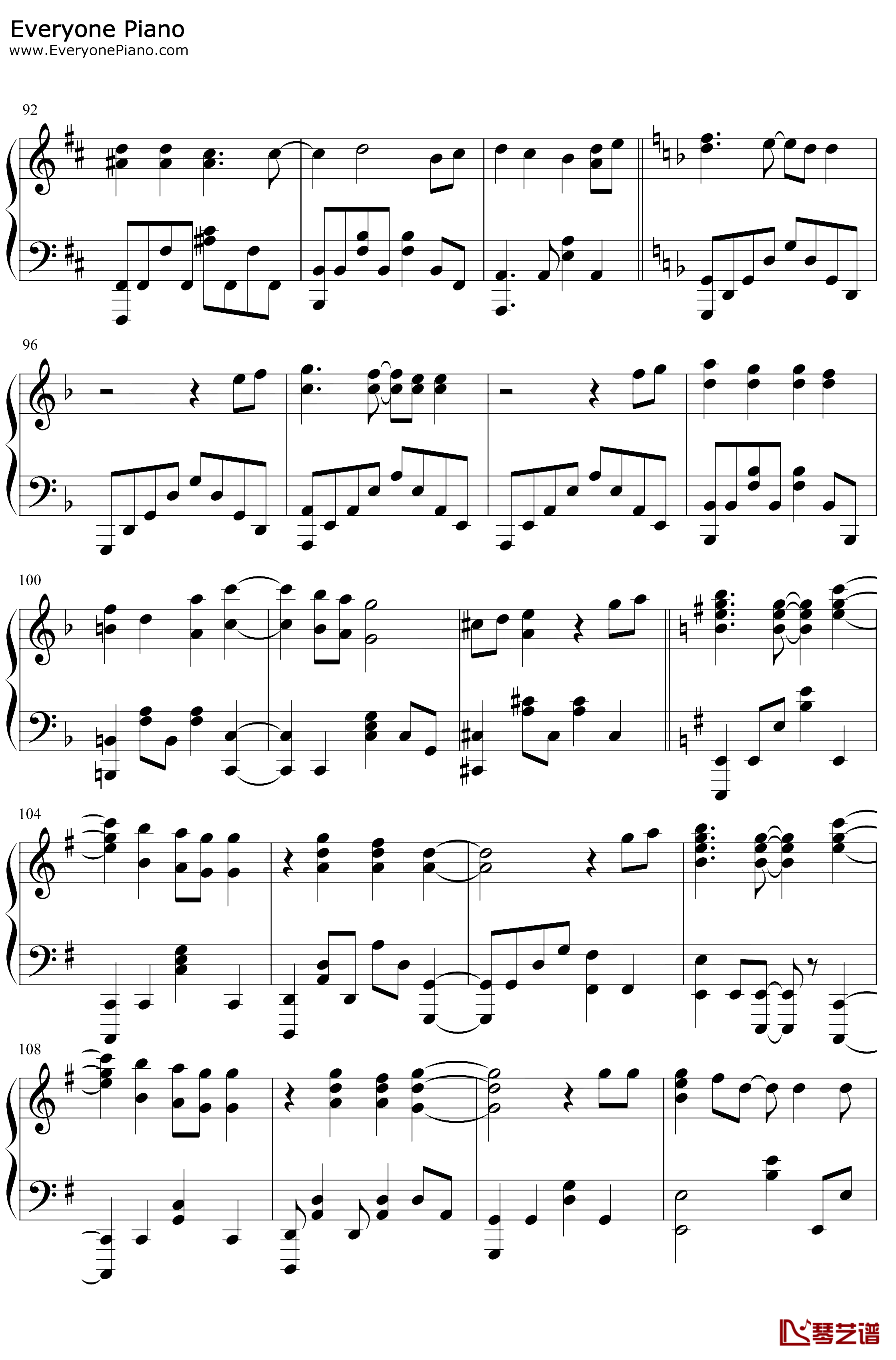 炎钢琴谱-LiSA-鬼灭之刃无限列车篇主题曲6