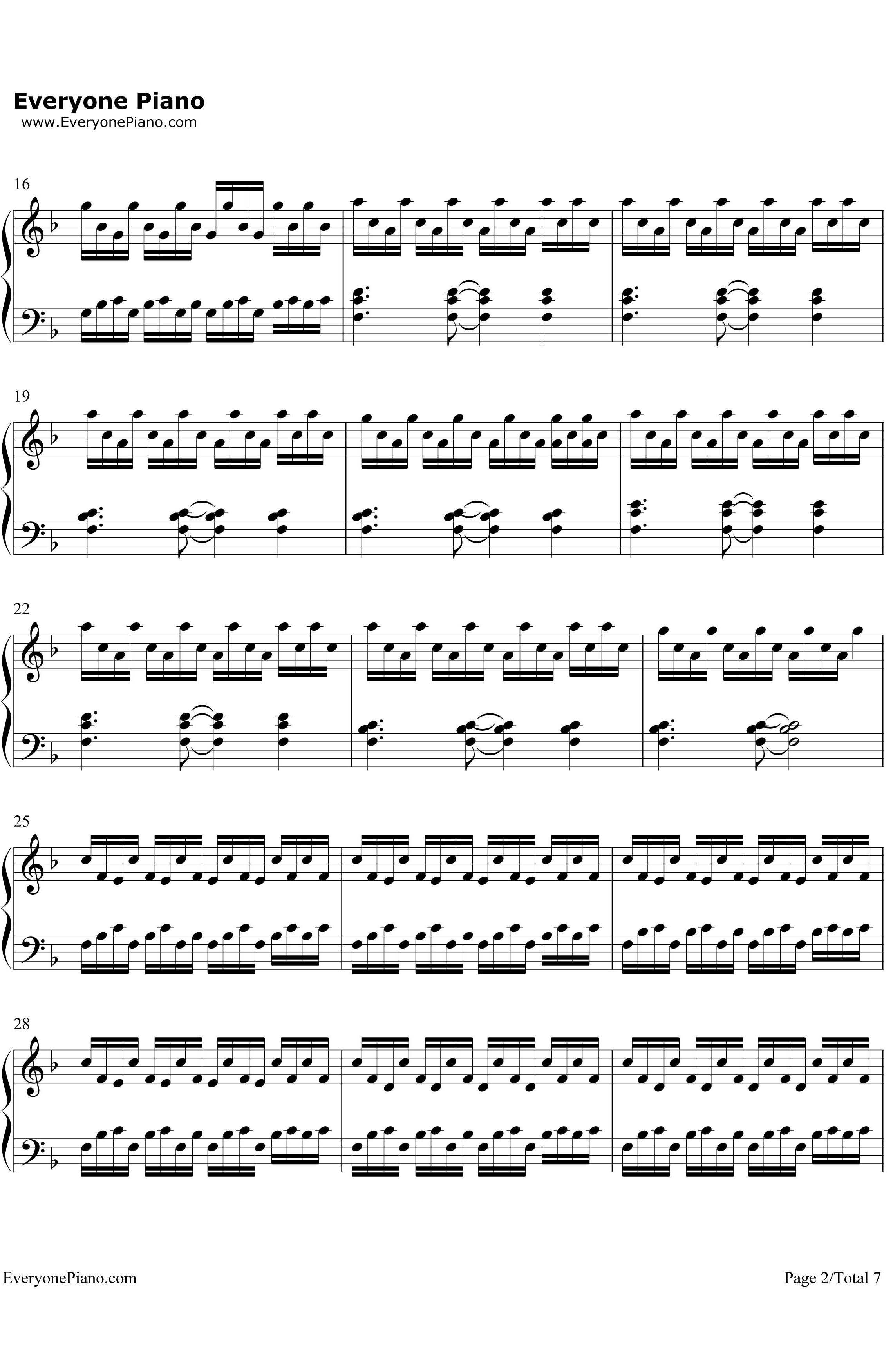 The Sunbeams... TheyScatter钢琴谱-Yiruma2