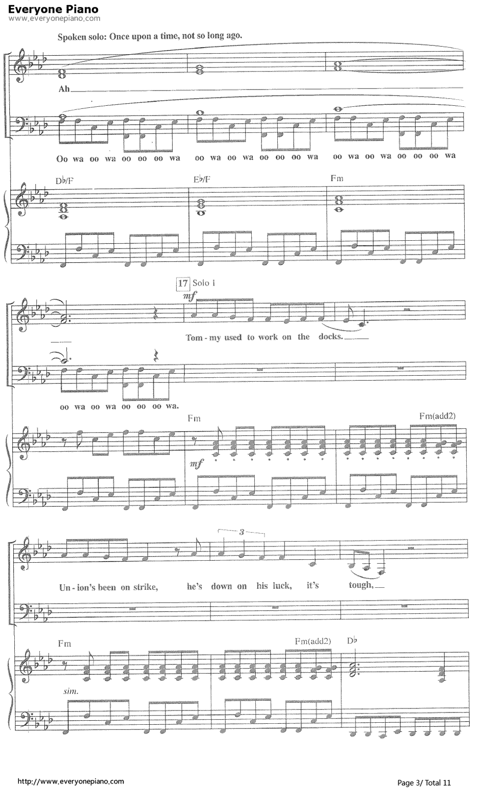 Livin' on a prayer钢琴谱-Bon Jovi邦乔维3