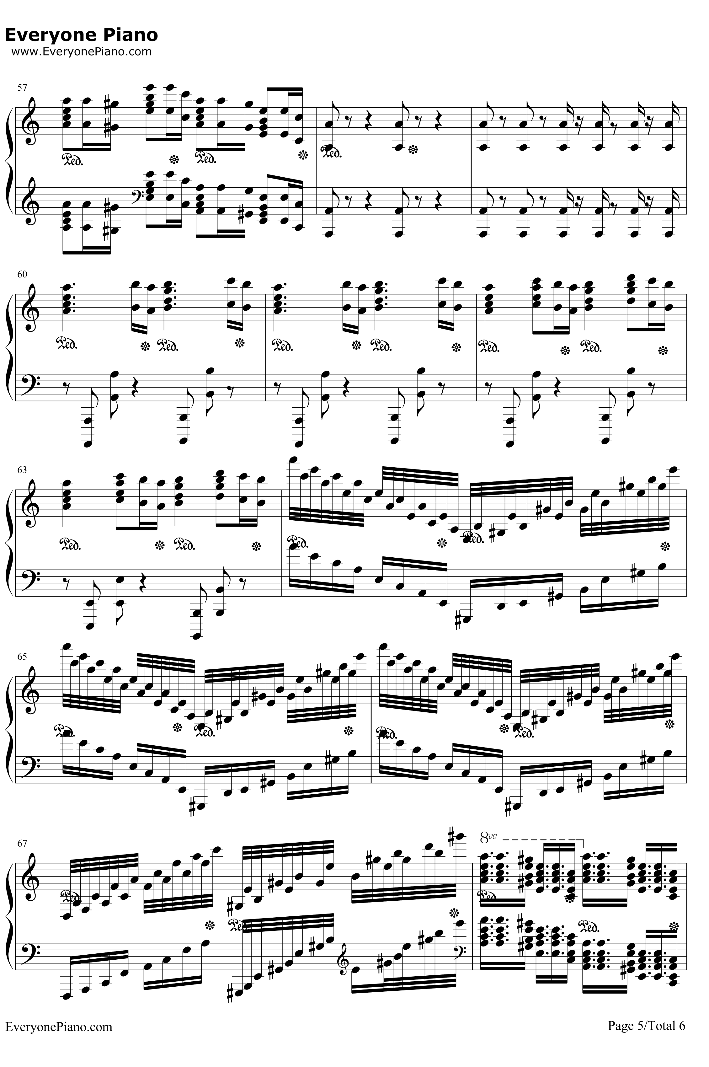 葛里格钢琴协奏曲钢琴谱-马克西姆5