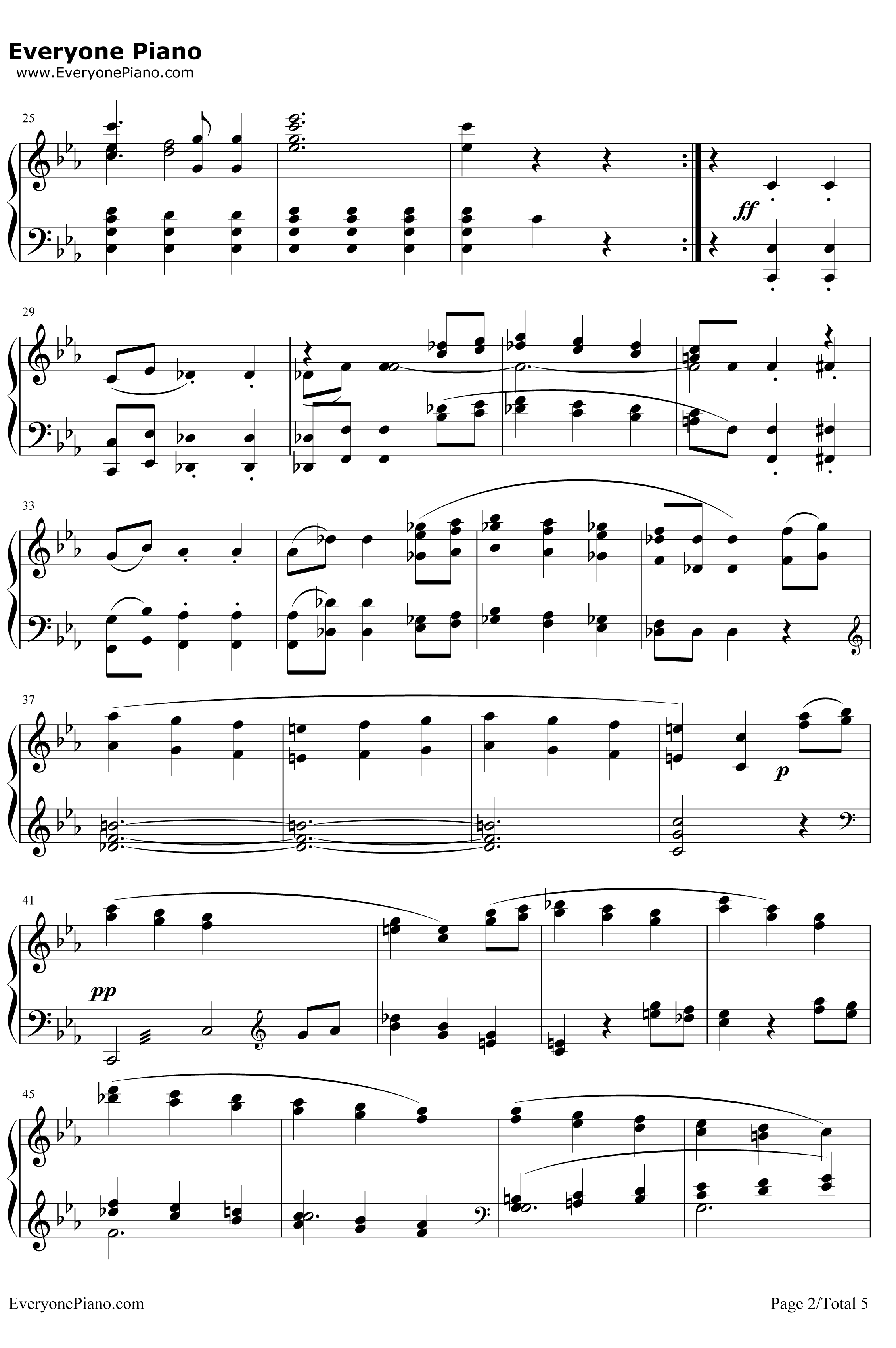 f小调交响曲第三乐章谐谑曲钢琴谱-安东·布鲁克纳2